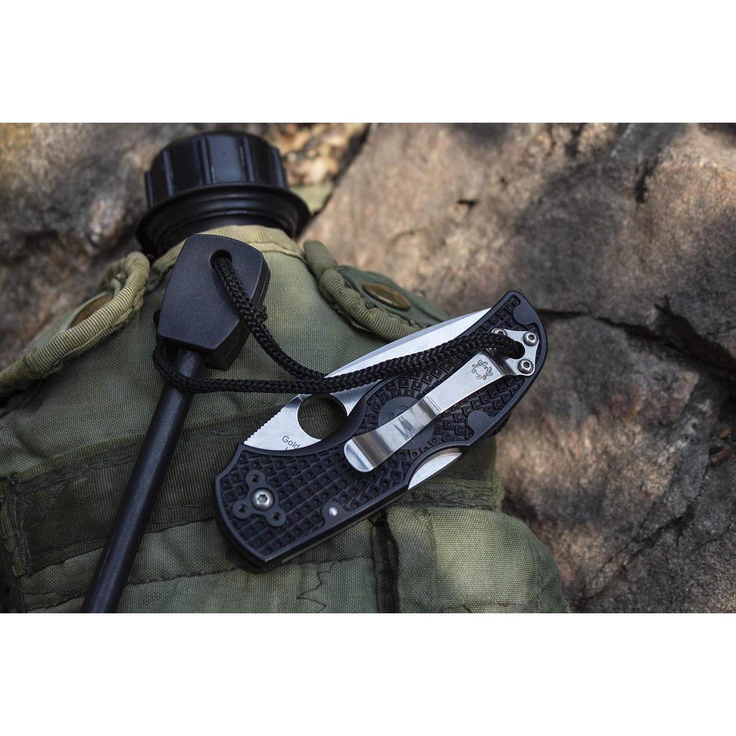 Cuchillo Plegable Spyderco Native 5 Ligero 7.49 cm Negro