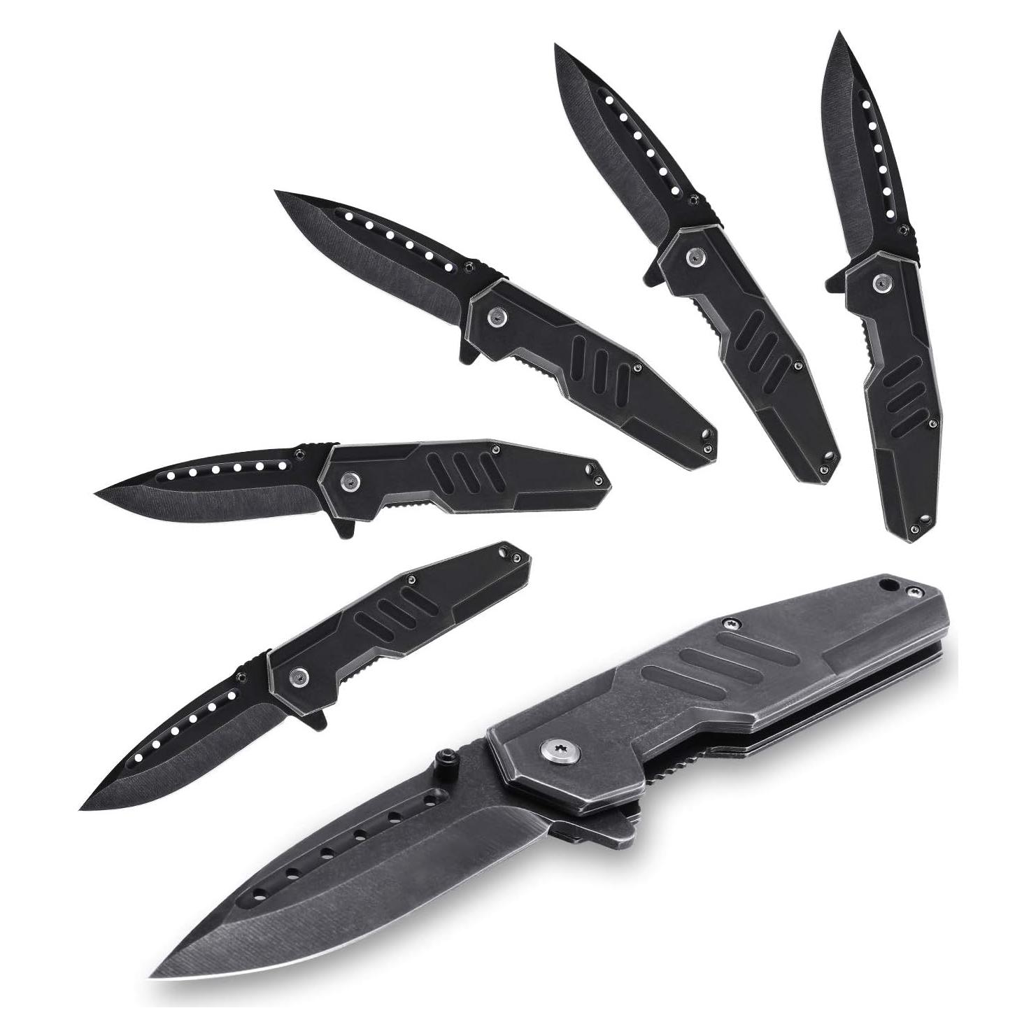 Cuchillo Plegable Lichamp UKSA600, Acero Inoxidable, 14cm