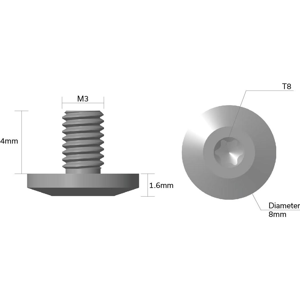 Tornillo de Pivotante Acero Inoxidable CIVIVI CA-11B 4x1.6mm