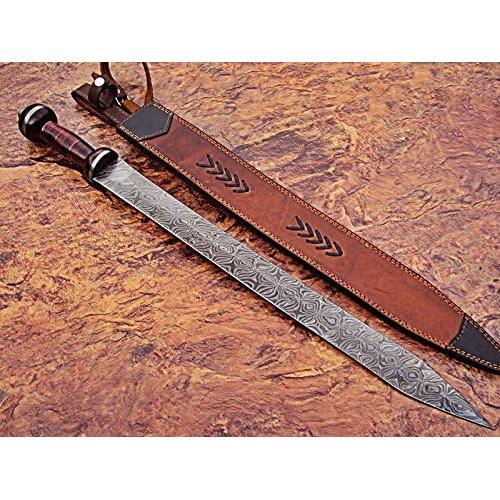 Espada de Acero Damasco Poshland SW-303 Hecha a Mano