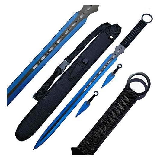 Machete Ninja Ace Martial Arts 68.58 cm con Cuchillos Lanzadores