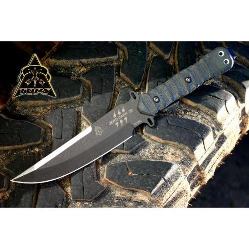 Cuchillo TOPS Cero Oscuro 30 cm Acero Carbono Full Tang