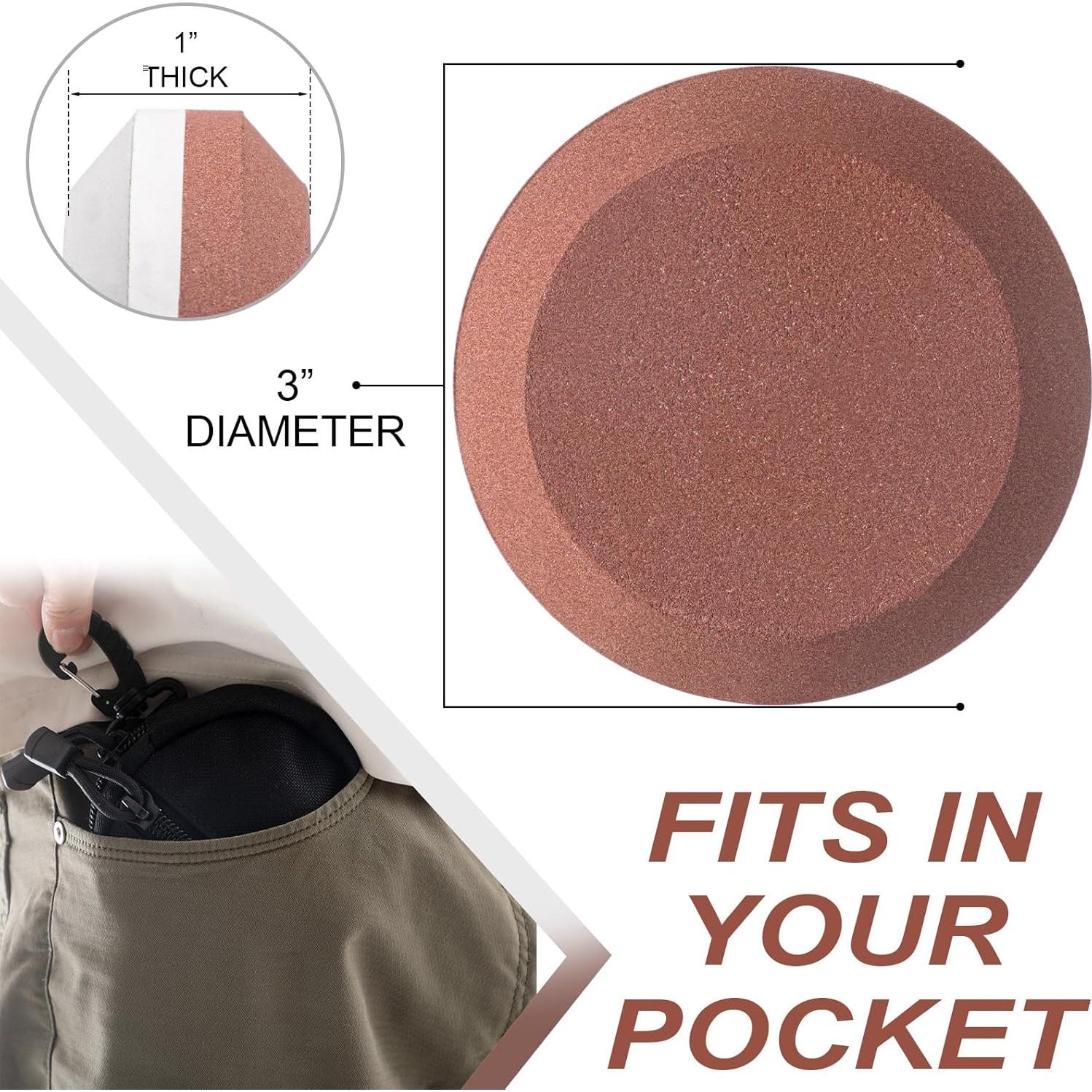 Afilador de Hacha Lanties Doble Cara 180/320 con Bolsa