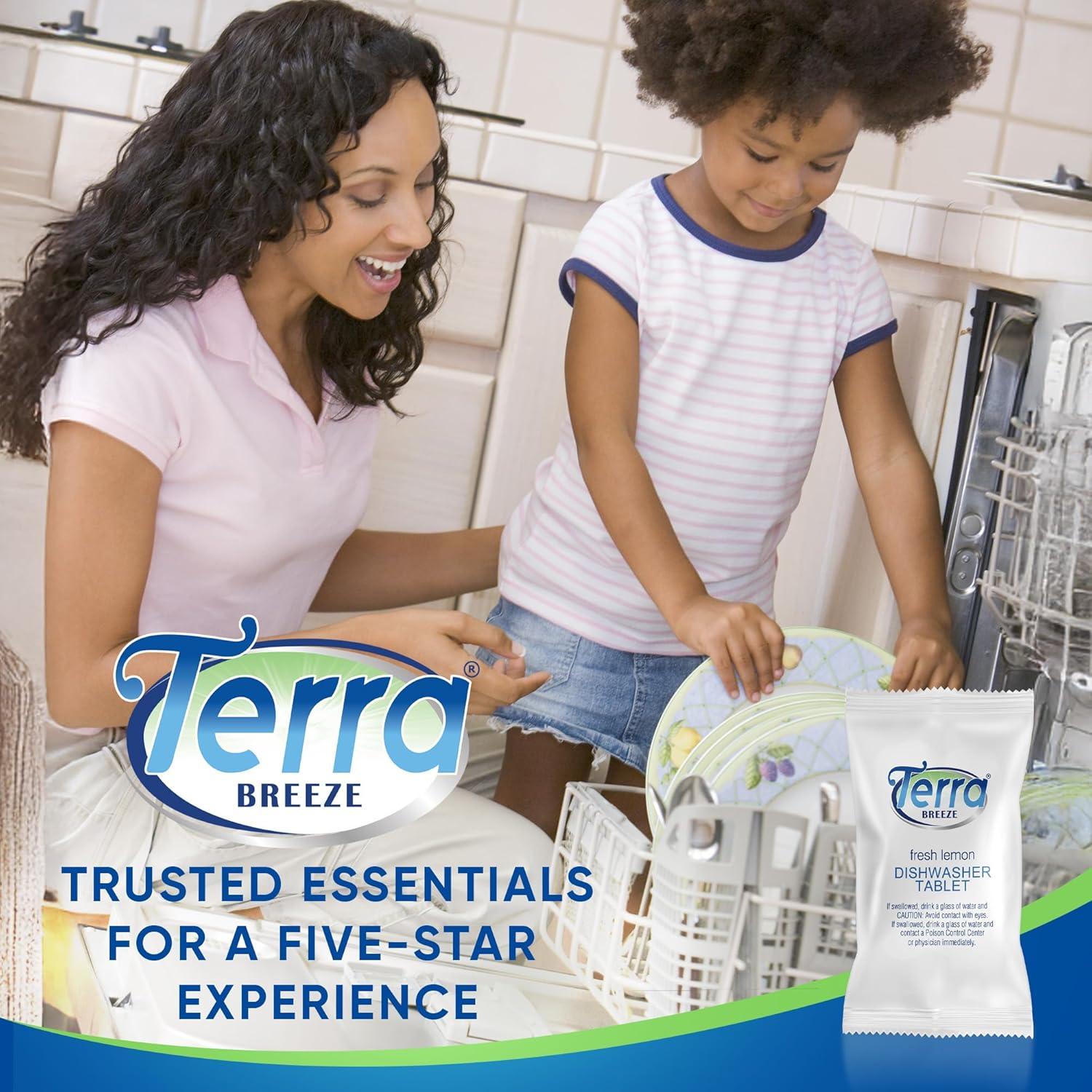 Tabletas de Lavavajillas Terra Breeze 200 Unidades Aroma Limón