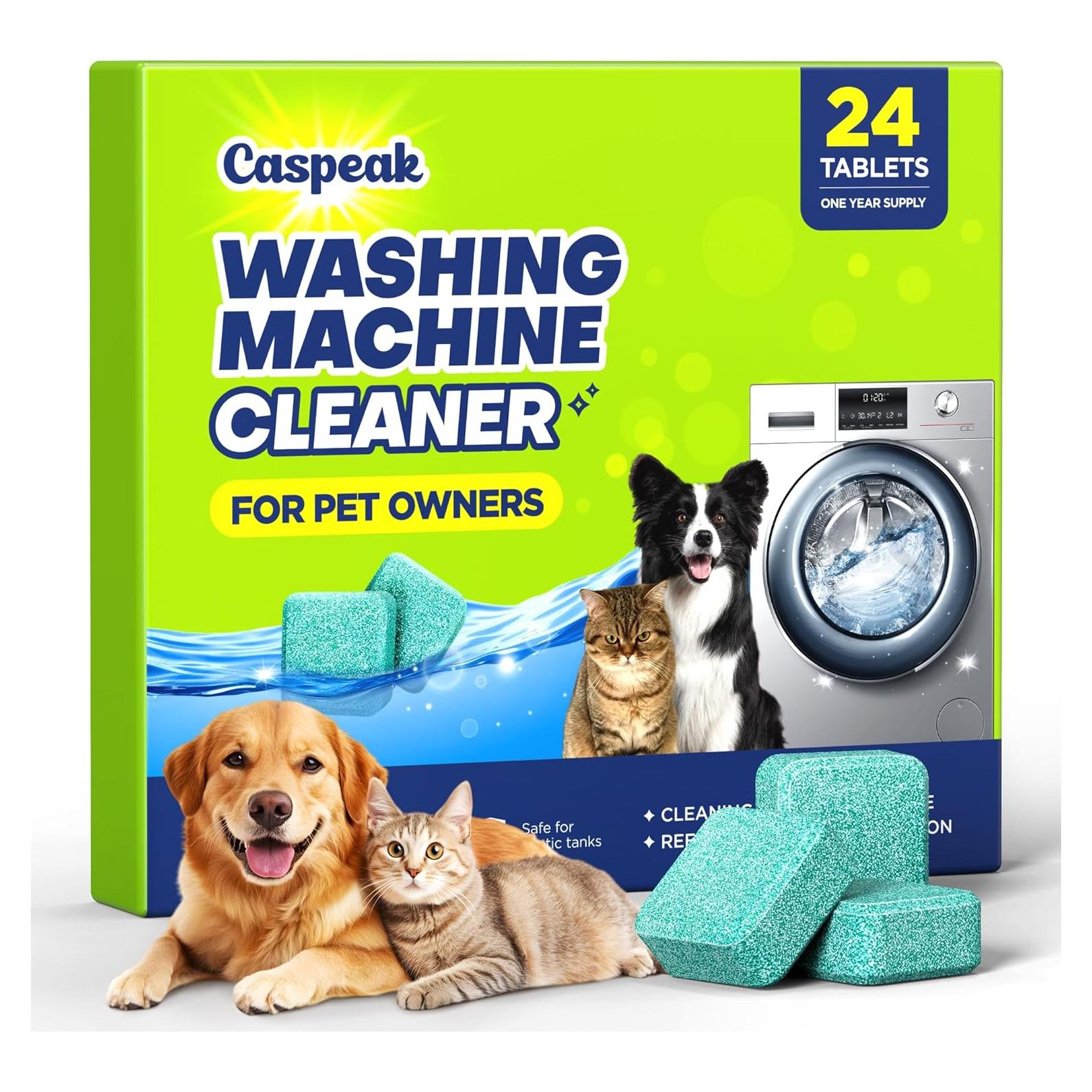 Tabletas Limpiadoras de Lavadora Caspeak 24 Contenidos Ecológicas