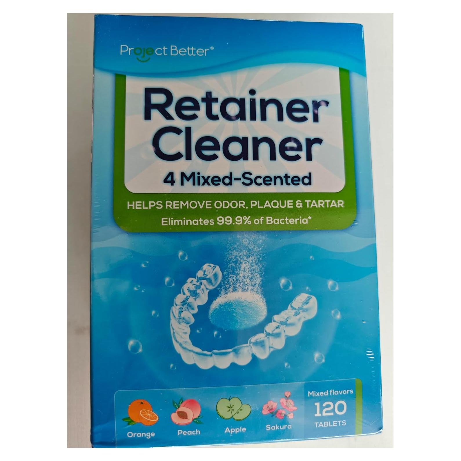Tabletas Limpiadoras de Retenedores The Better Project 120 Unidades