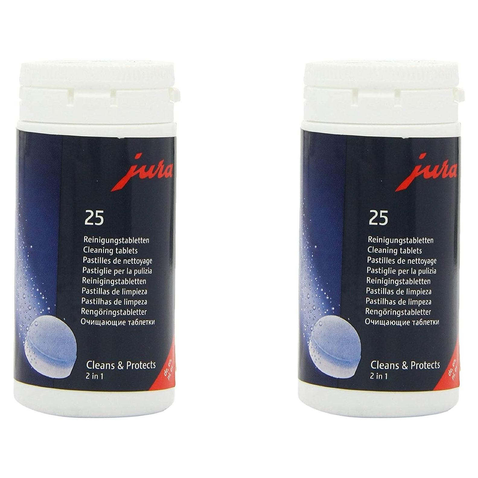 Tabletas de limpieza 2 fases Jura para café automáticas - 25 unidades