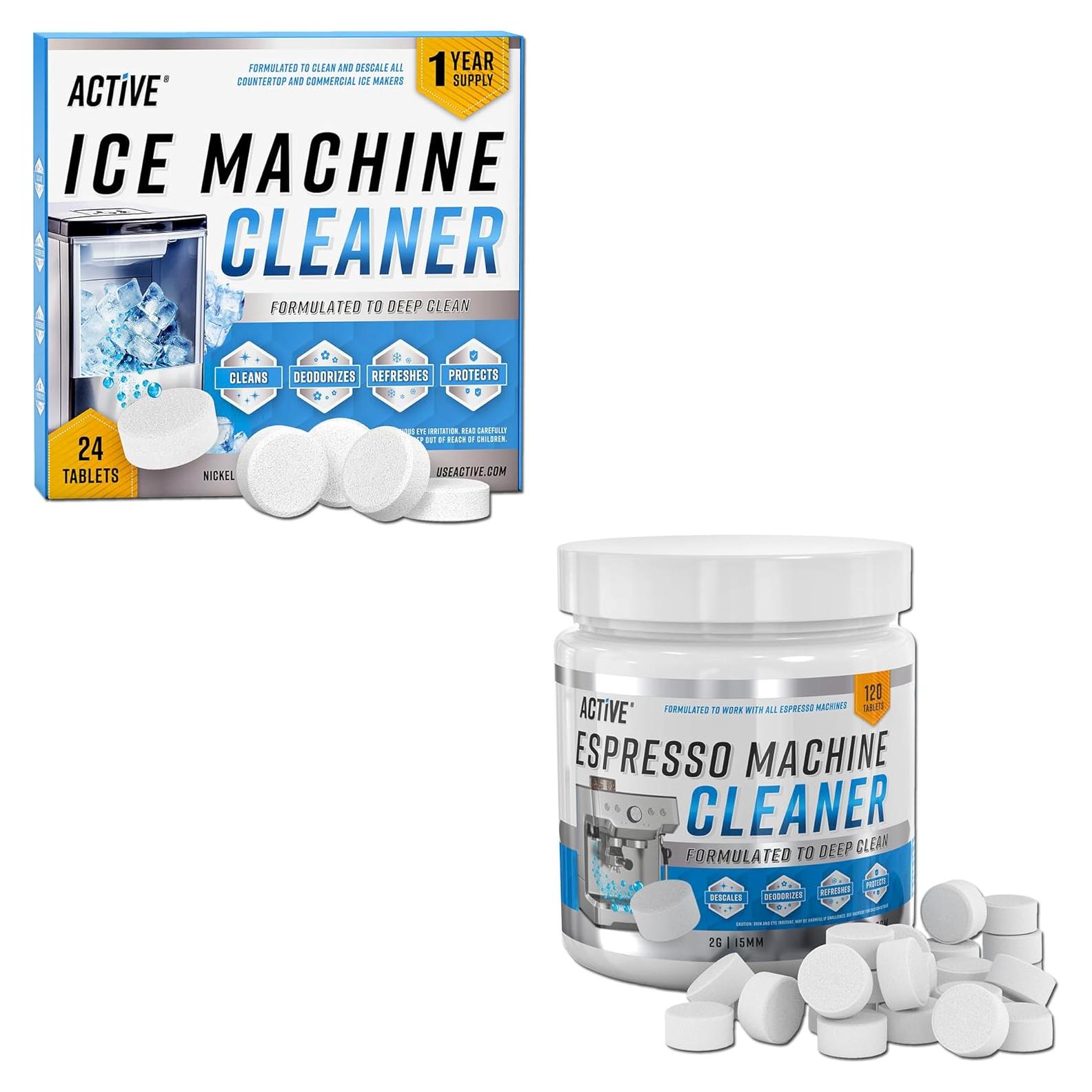 Paquete de 144 Tablet. Limpiadoras ACTIVE para Hielo y Espresso