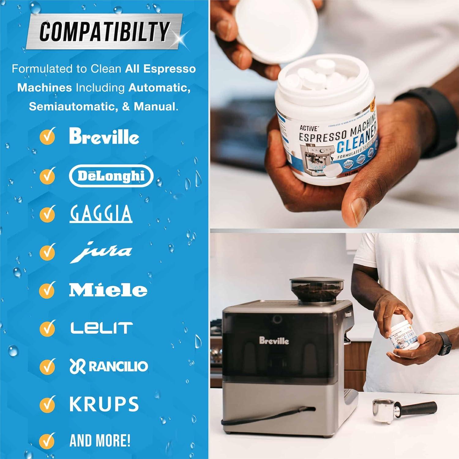 Paquete de 144 Tablet. Limpiadoras ACTIVE para Hielo y Espresso