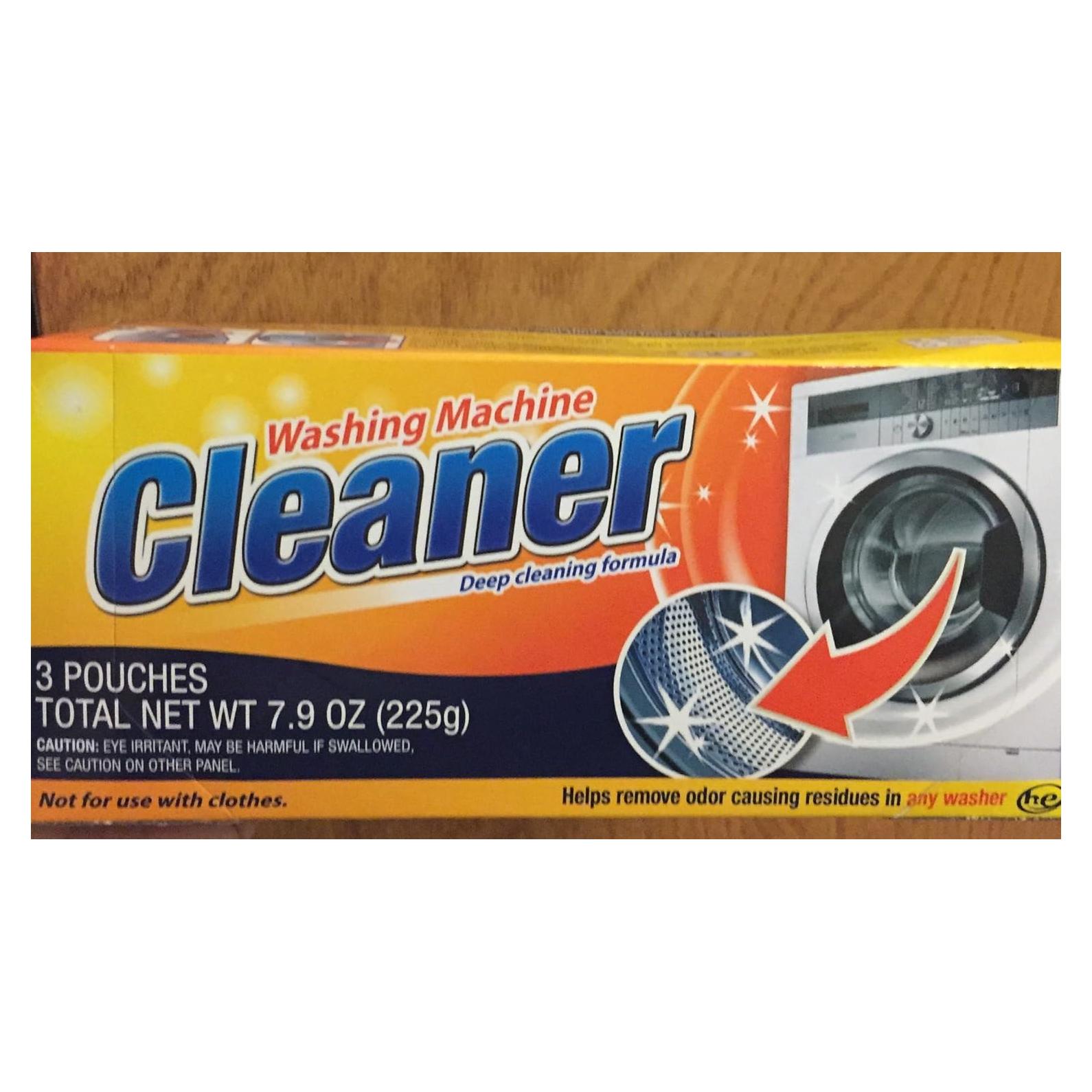 3 Bolsas Limpiador de Lavadora Fórmula Limpieza Profunda