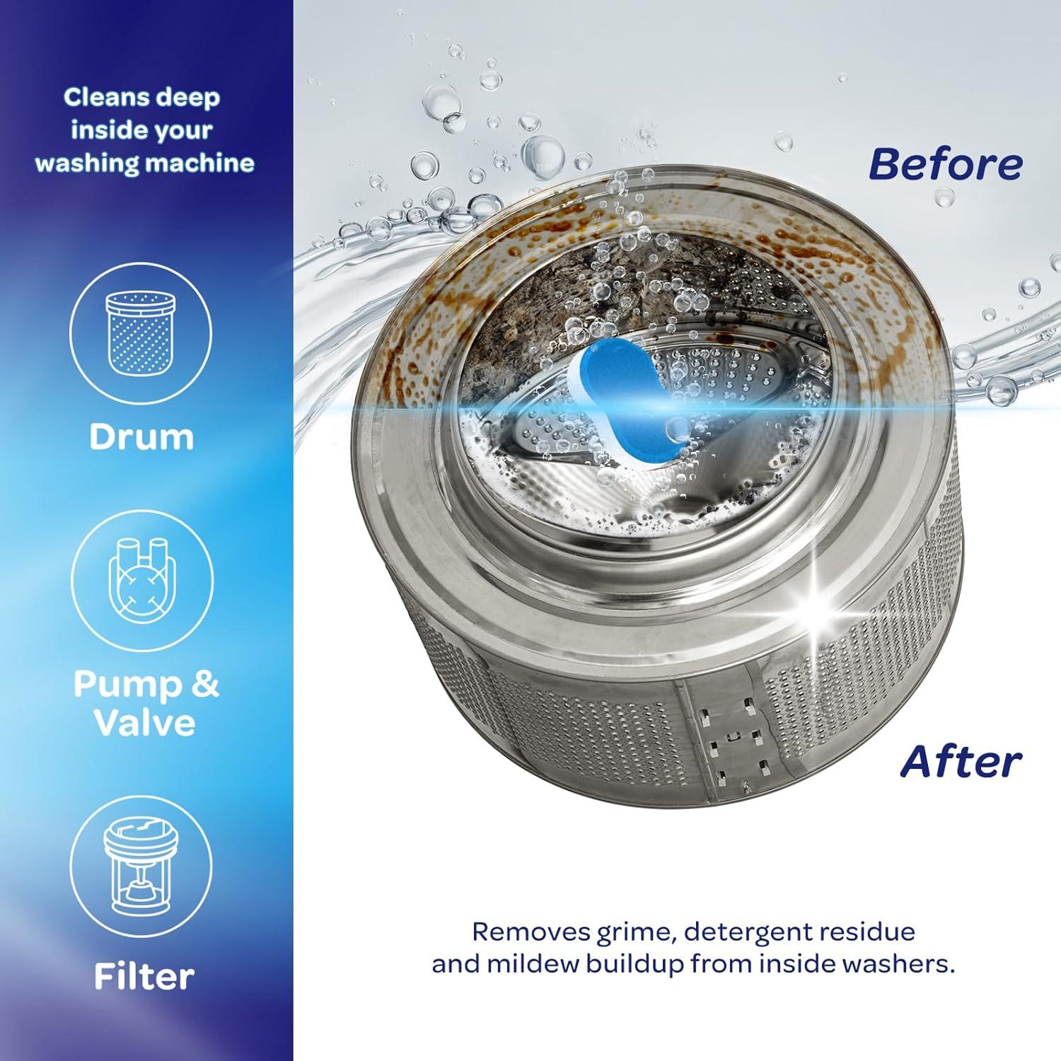 Tabletas Limpiadoras de Lavadora Infiniti Clean 24 Pzas 478g