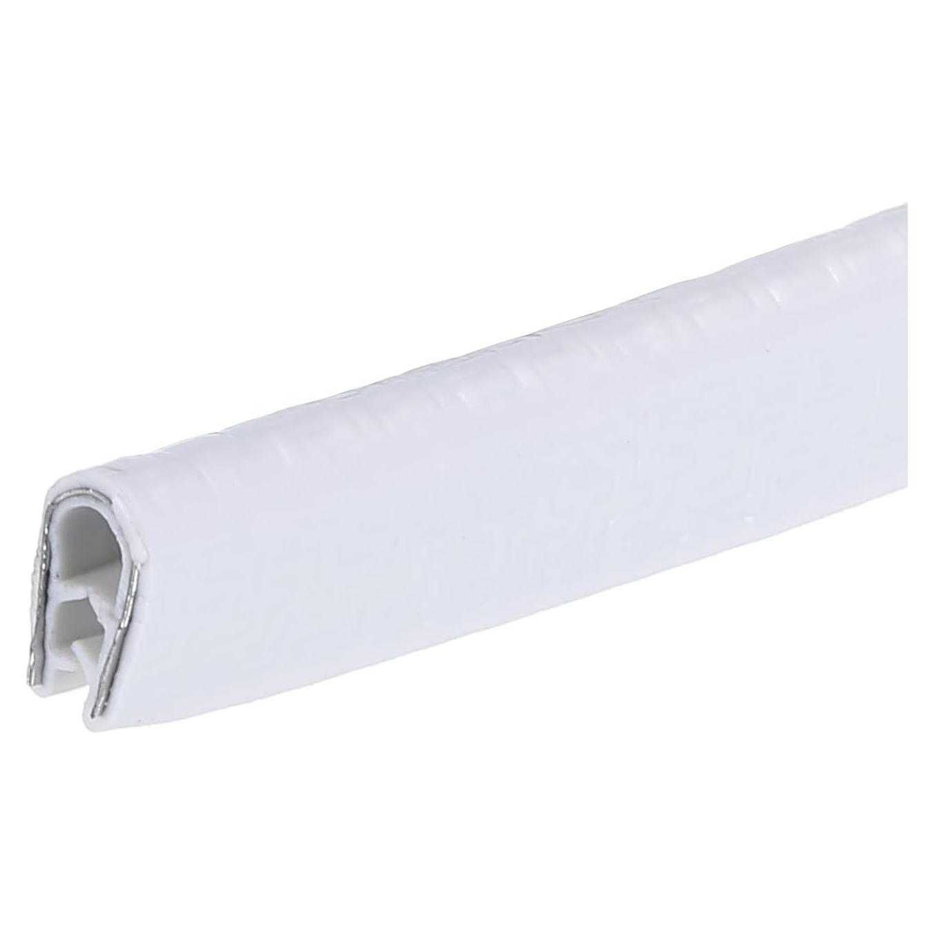 Protector de Bisel en U uxcell de Caucho Blanco 4.5m