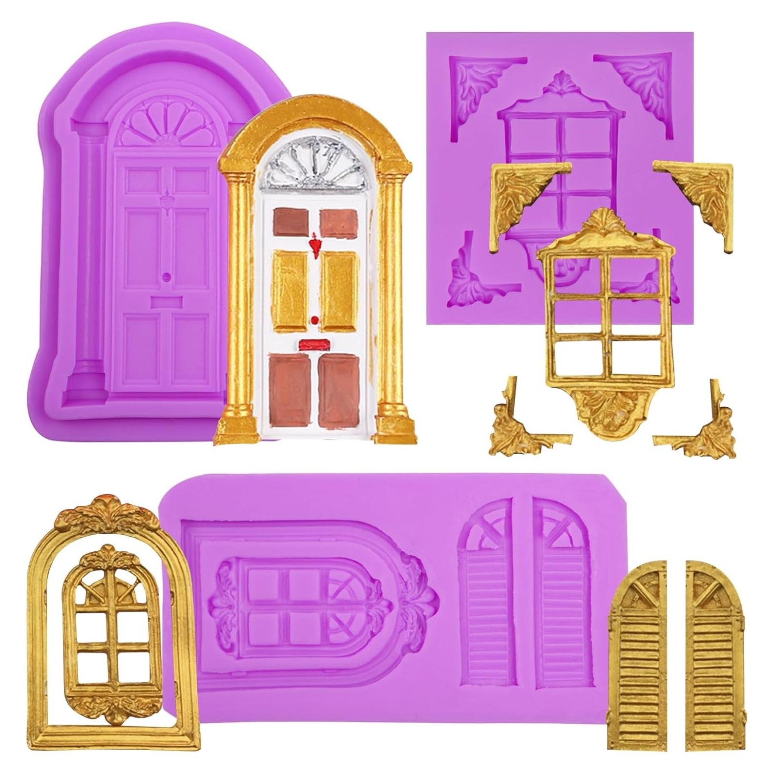 Moldes de Silicona Casa Nórdica Infovox Set de 3 para Fondant