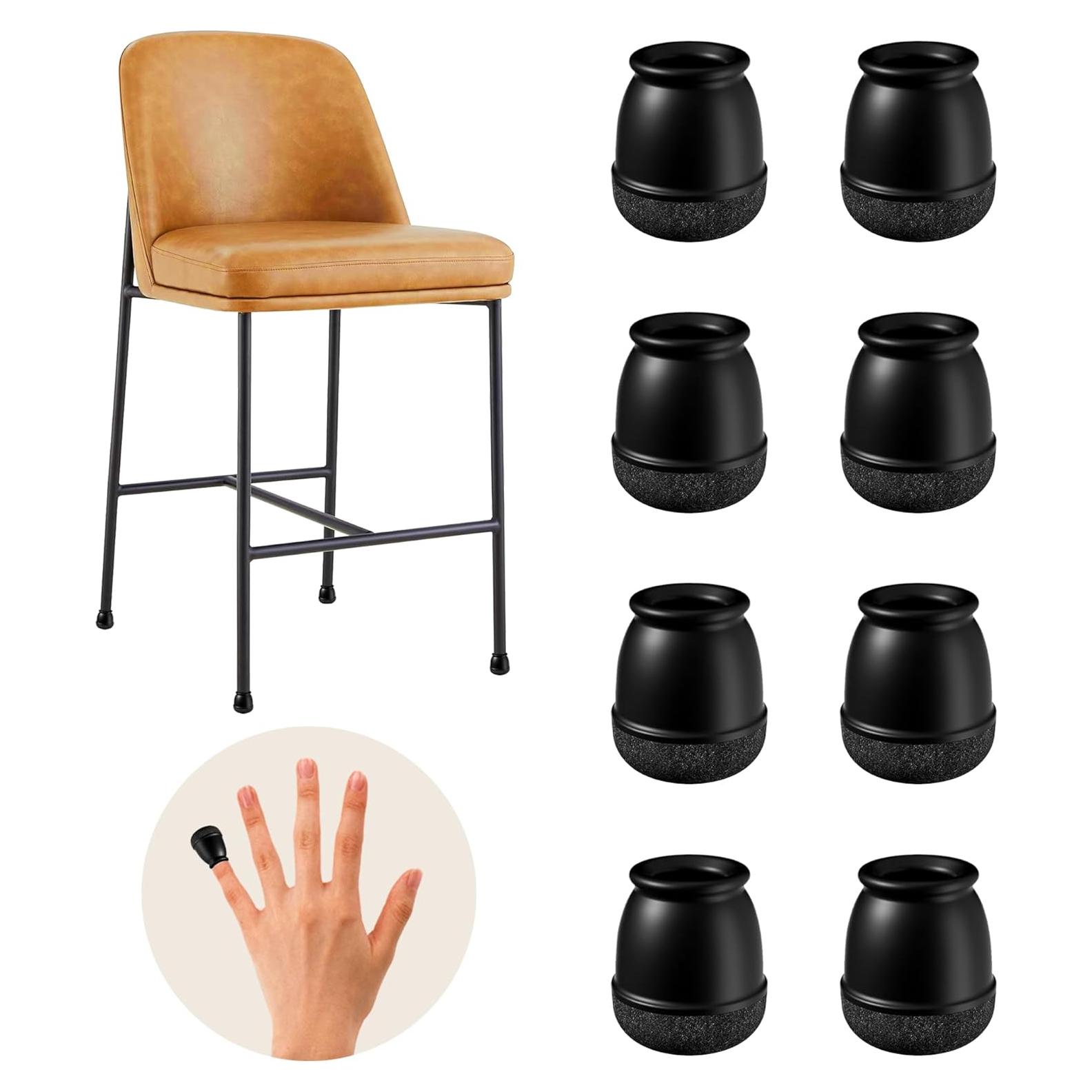 20 Protectores de Suelo para Patas de Sillas MOYOHIM 10-14mm