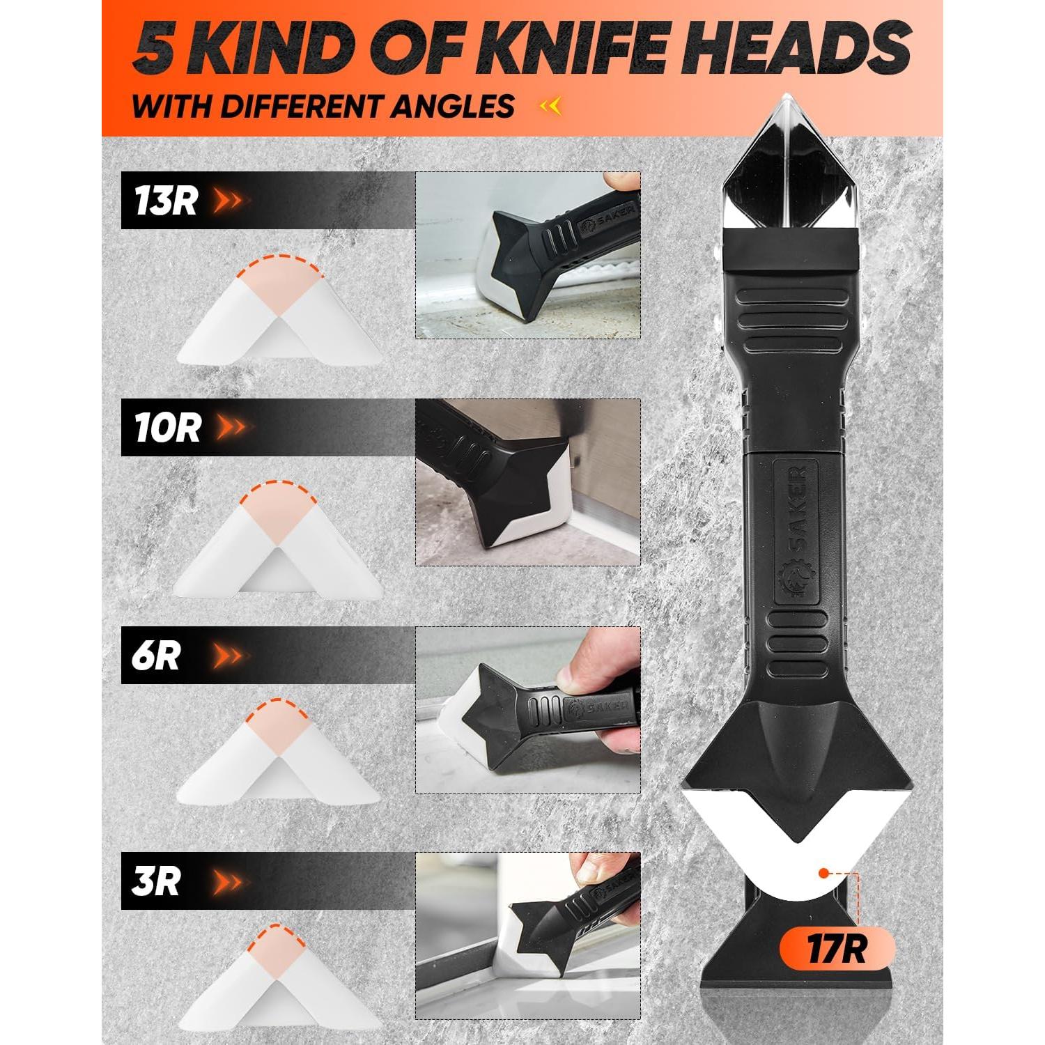 Herramienta de Sellado 3 en 1 Saker - Raspador de Silicona