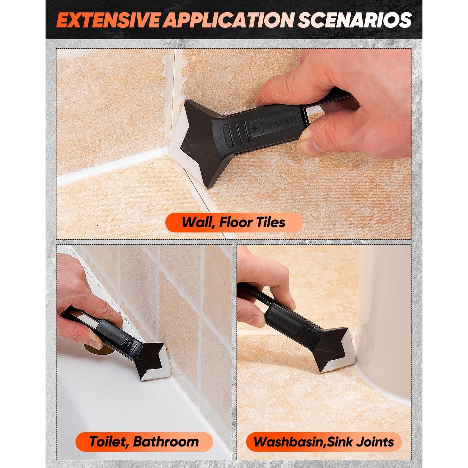 Herramienta de Sellado 3 en 1 Saker - Raspador de Silicona