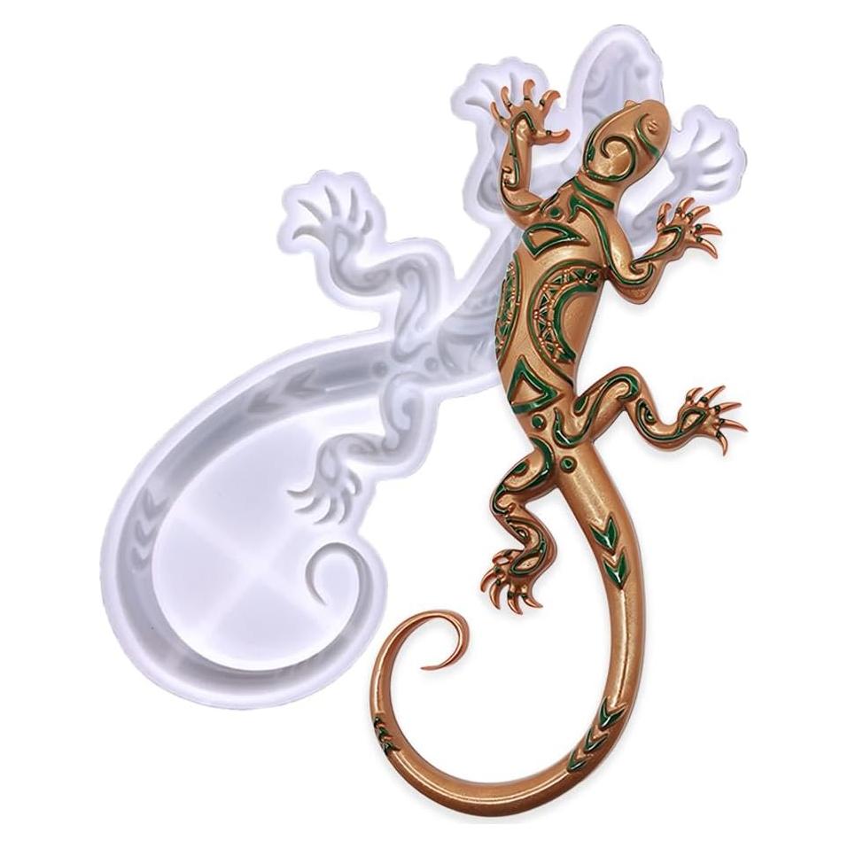 Molde de Resina Epóxica Gecko Tone Fun 20 cm para Decoración