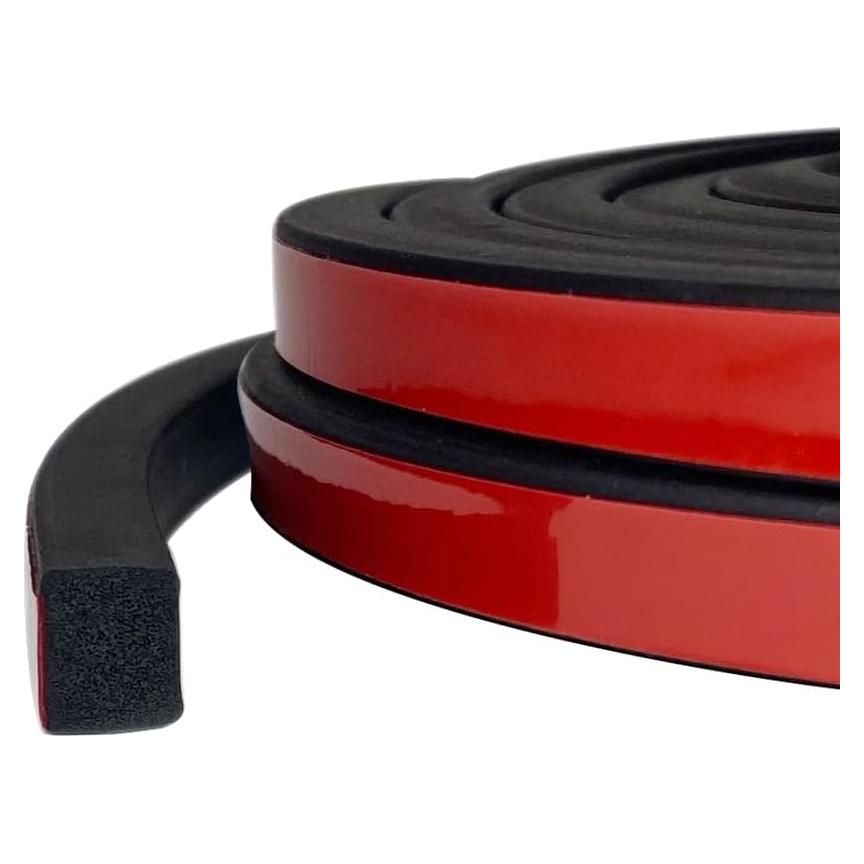 Sello de Goma EPDM Tintvent 7.92m Autoadhesivo Negro