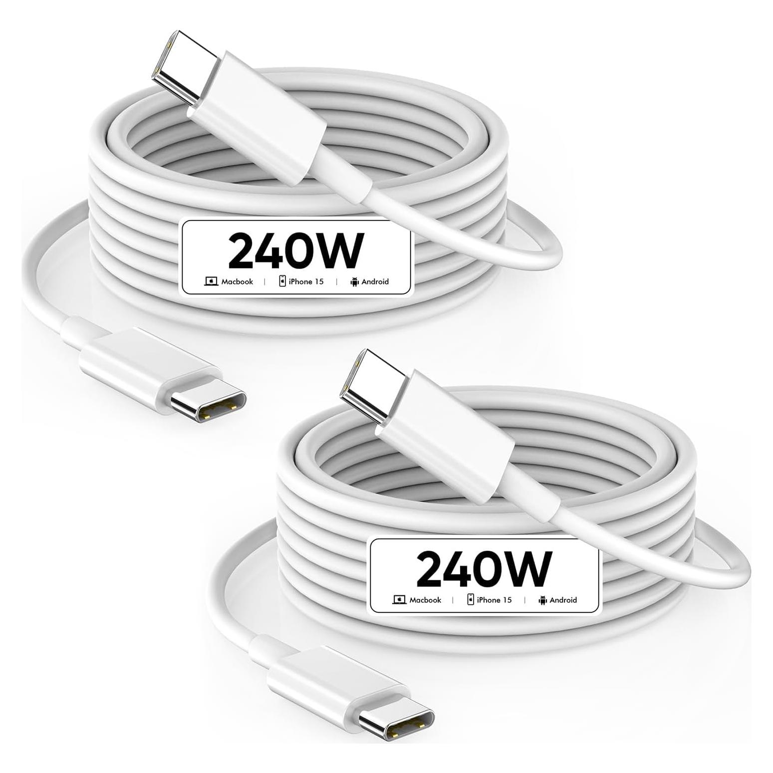 Cable USB C a USB C DreemTeam 240W 2M Carga Rápida