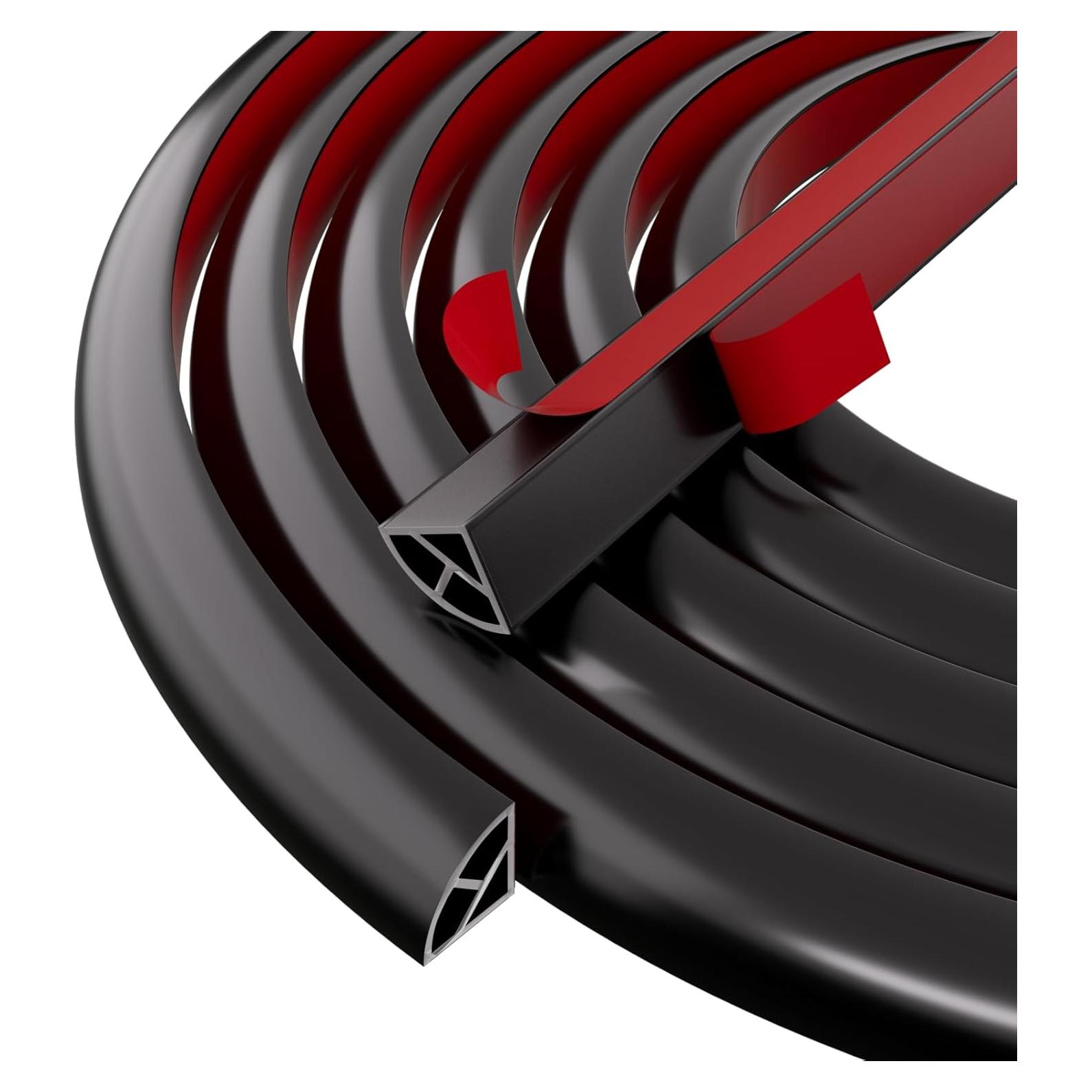 Moldura Flexible de Silicona Autoadhesiva Conwang 120.4 cm Negro