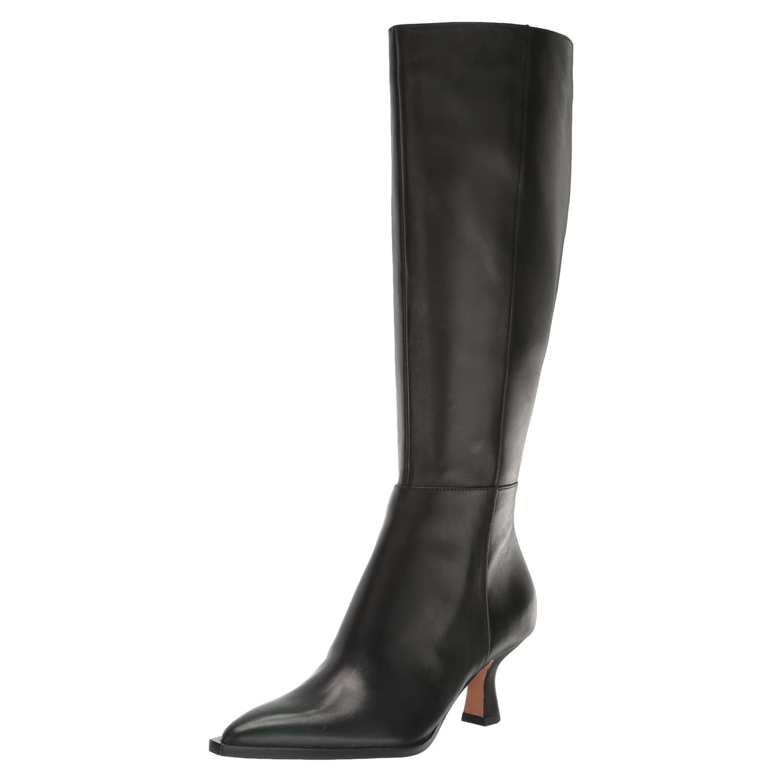 Bota Alta Puntiaguda Dolce Vita AUGGIE Cuero Negro 38.5