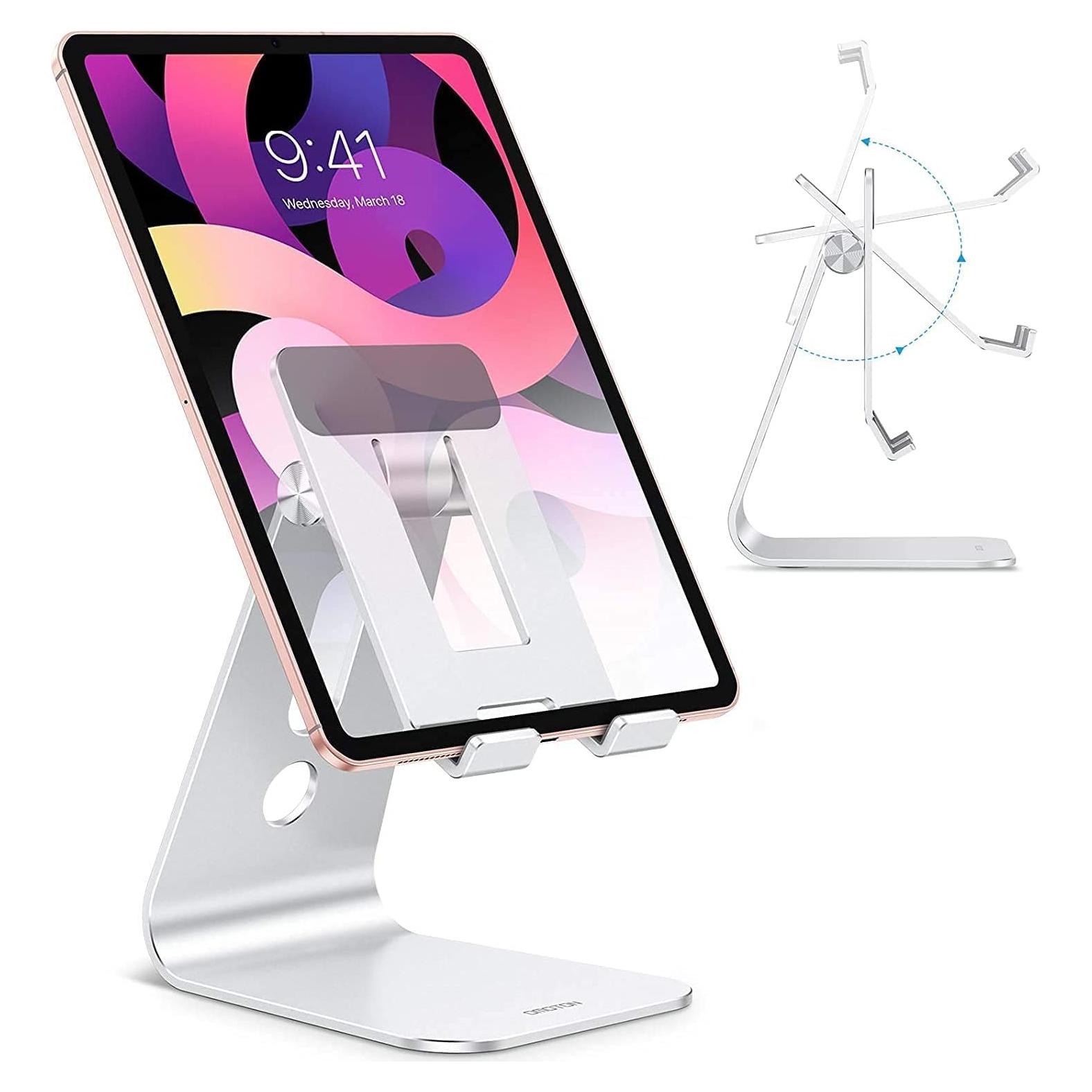 Soporte Ajustable para Tabletas OMOTON T2 Plata con Estabilidad