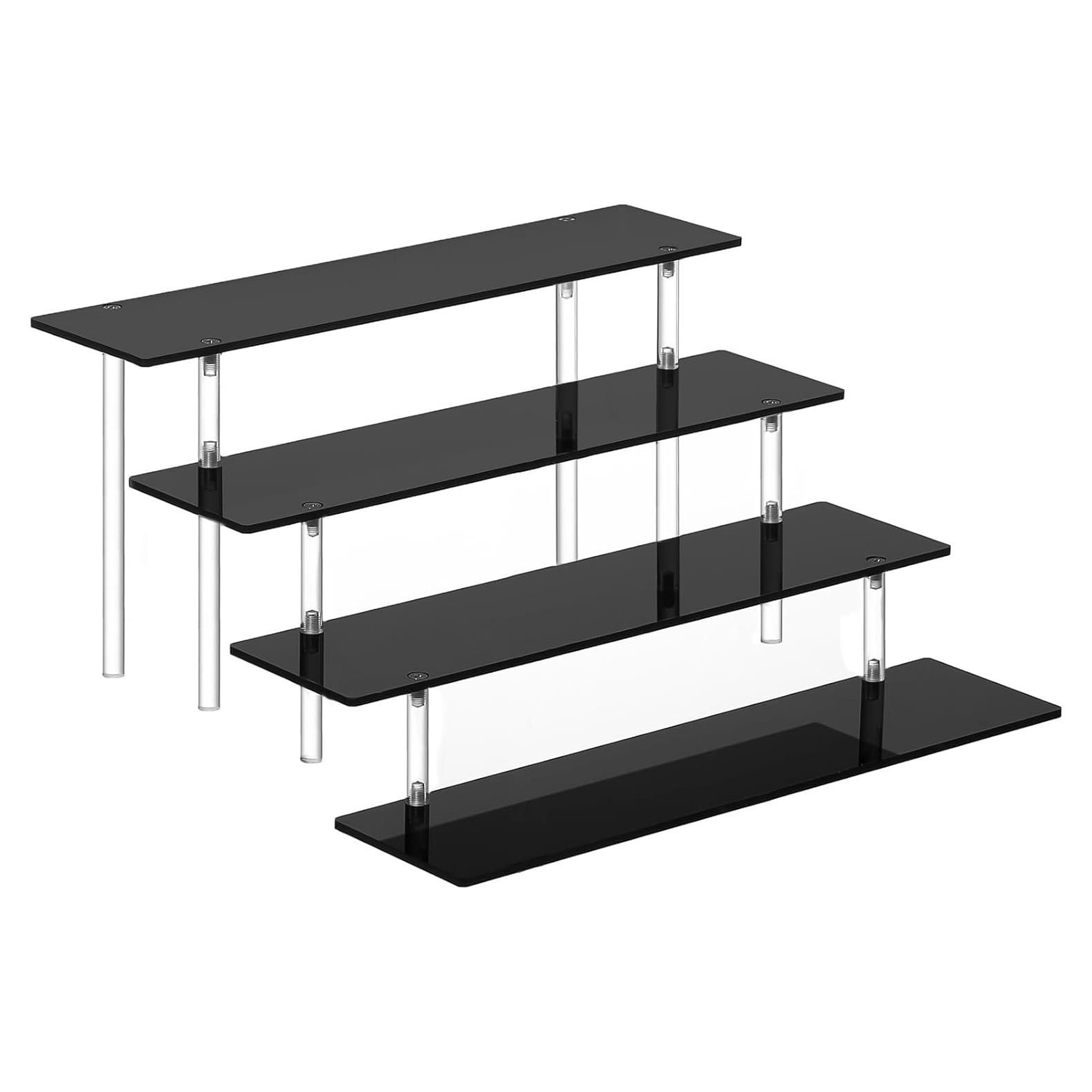 Soporte Organizador de Perfume 4 Niveles Acrílico Negro HENABLE