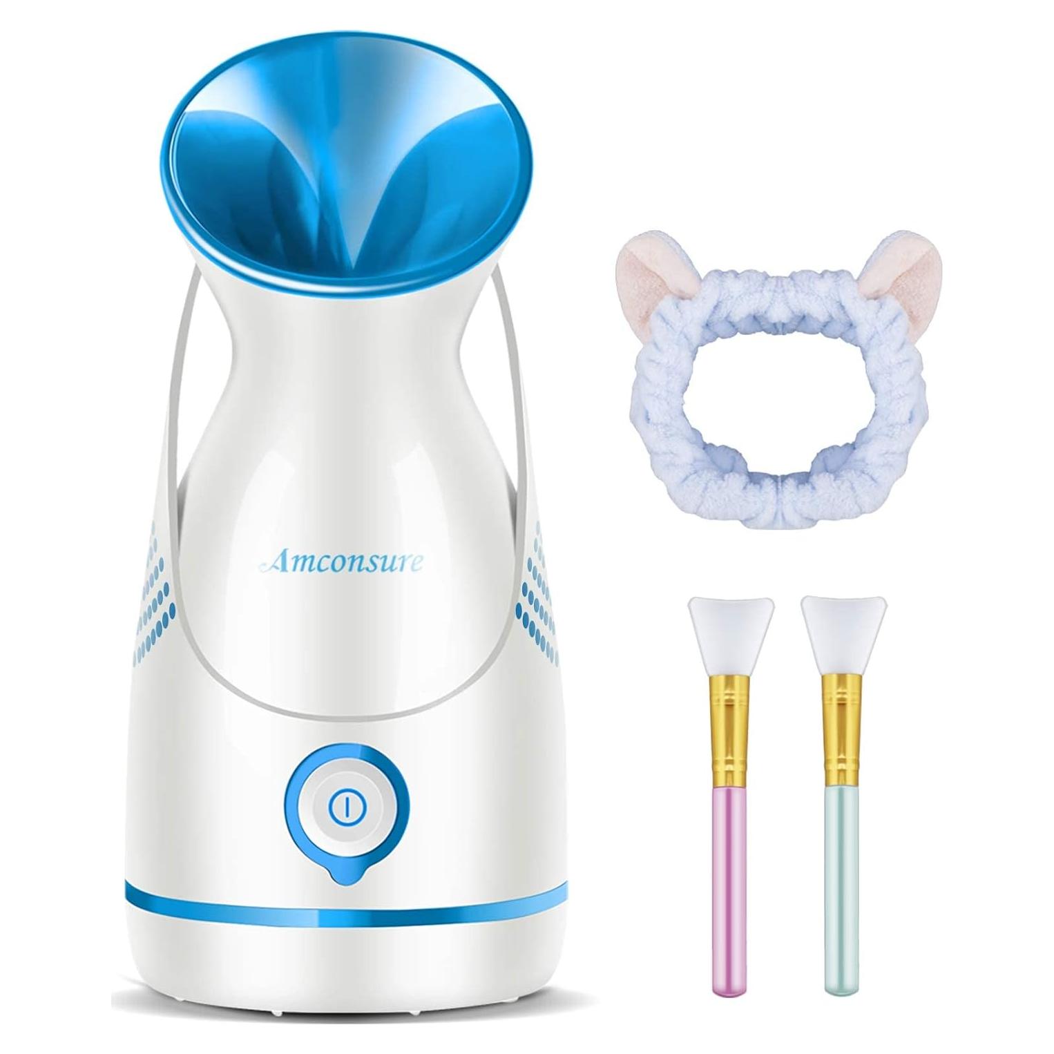 Vaporizador Facial Amconsure 6028 Iones Nano 100ml Azul