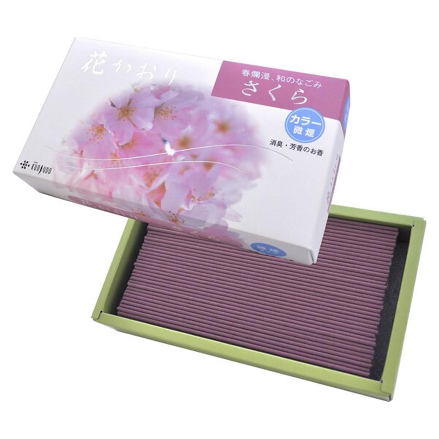 Incienso Kunjudo Hana Kaori Sakura 335 piezas - Menos Humo