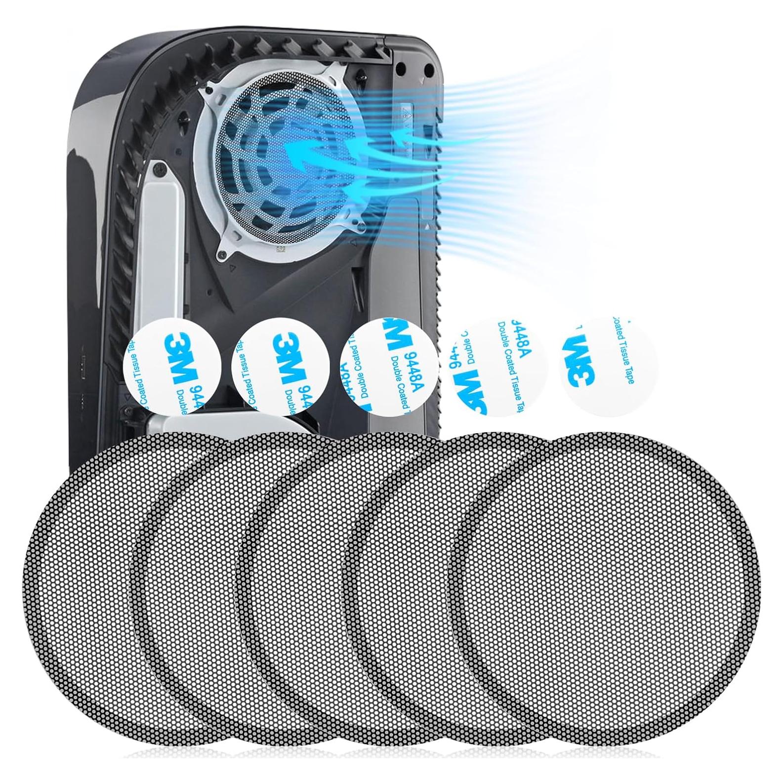 Filtro de Polvo para Ventilador PS5 - 5 Piezas - Gris