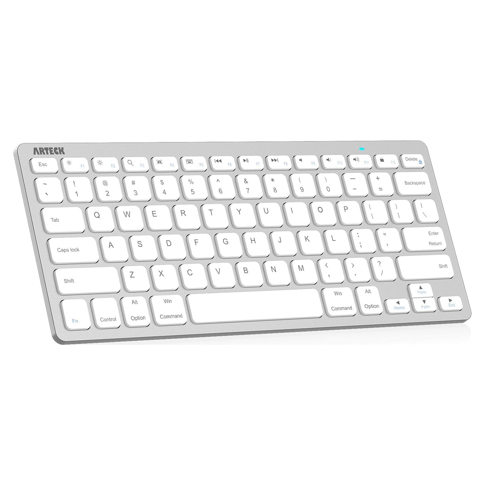 Teclado Bluetooth Arteck HB098 Plata para iPad y más