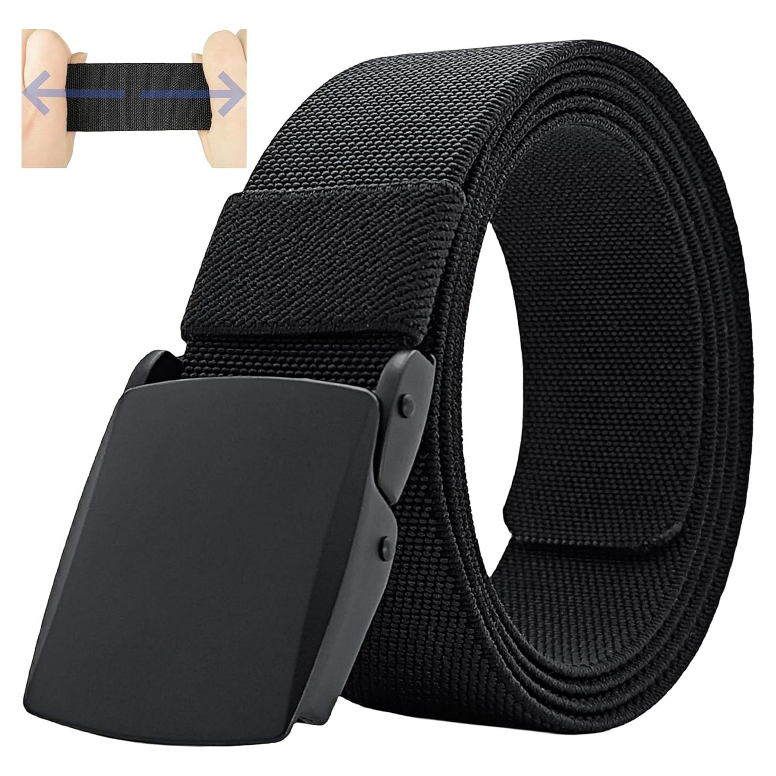 Cinturón Táctico Ajustable JIFANPAUL para Hombres - Nylon Elástico