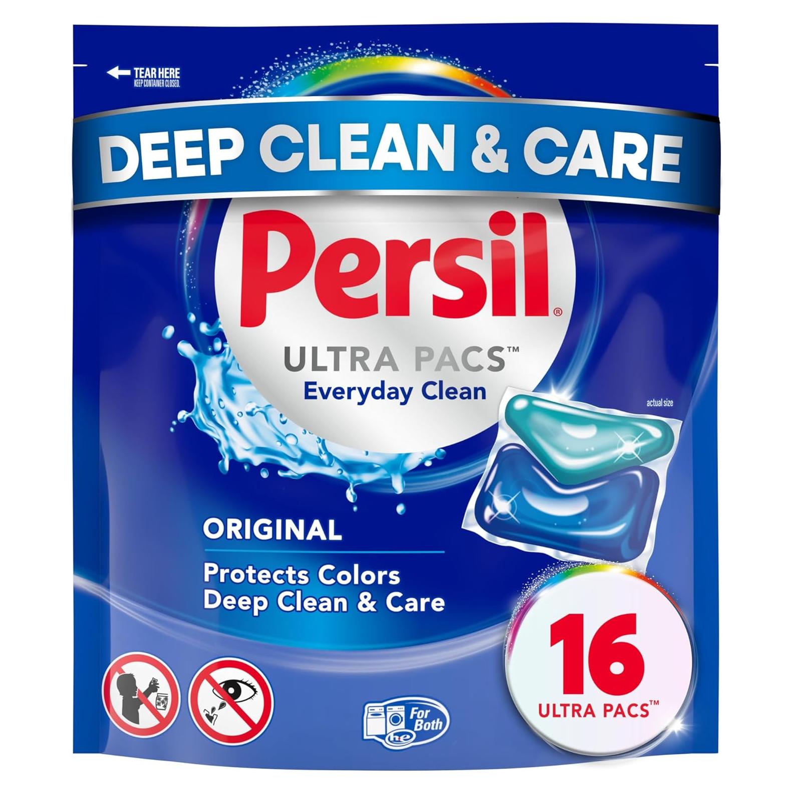 Detergente para Ropa Persil Ultra Pacs Original 16 Unidades