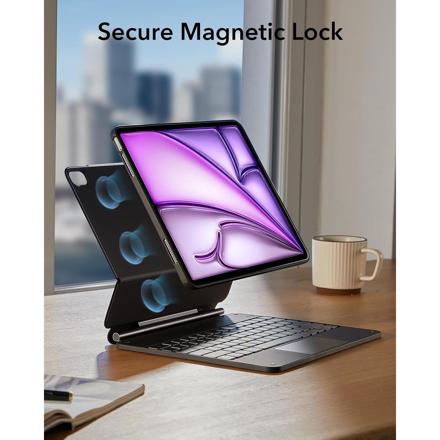 Funda Teclado ESR iPad Air 13" M3/M2 2025/2024 Negro