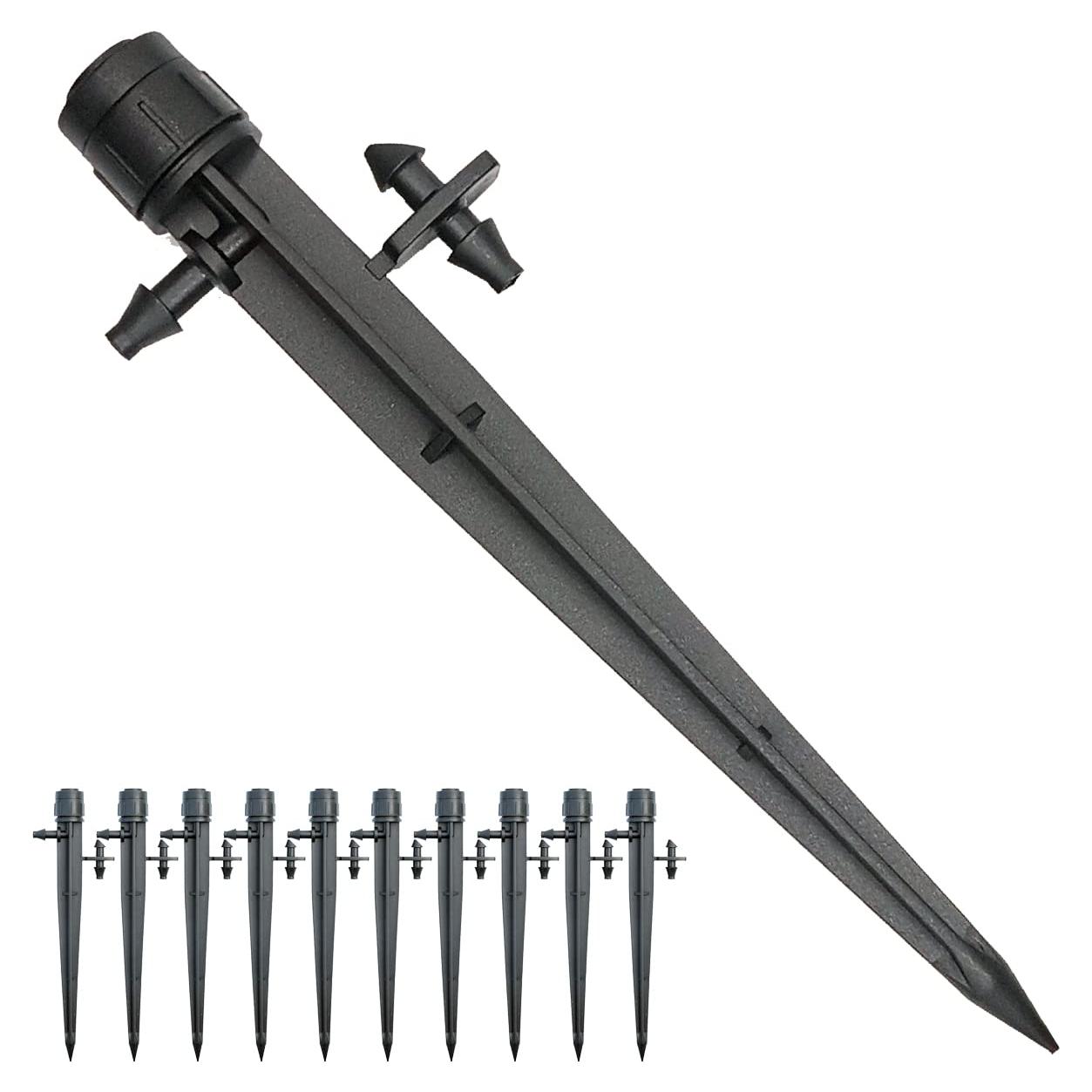 25 Emisores de Riego por Goteo Topiverse, Flujo Ajustable 0-75.7 LPH