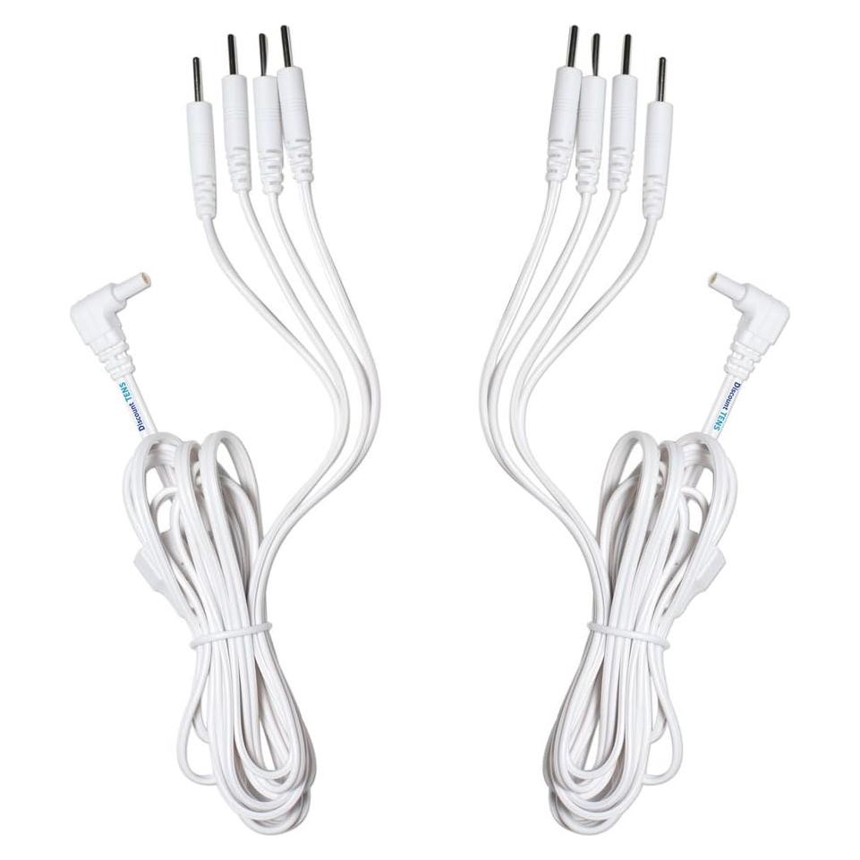 Cables de Conexión TENS Descuento - 2.35mm a 4 Pin 2mm - Paquete de 2