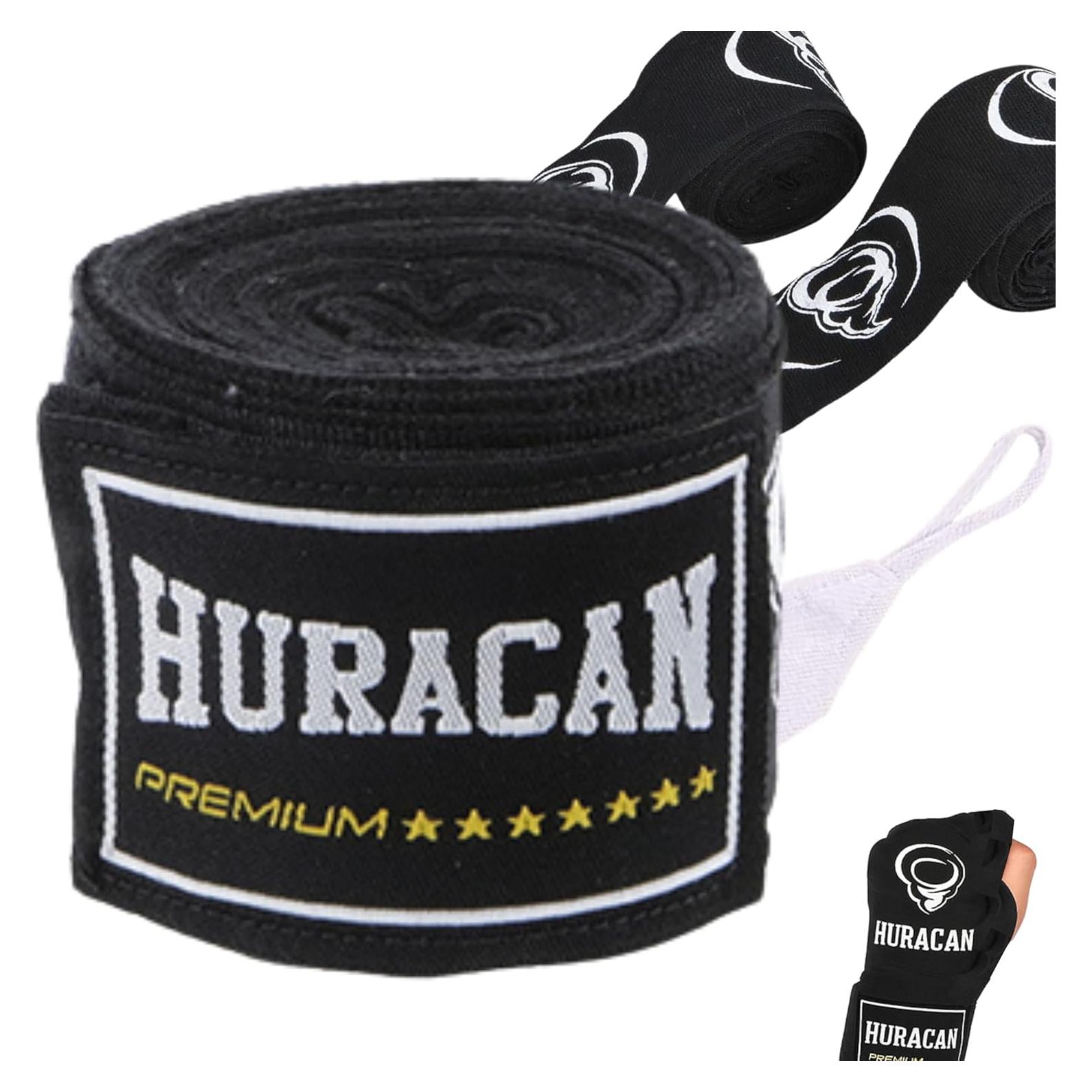 Envolturas de Mano Huracan Premium 180 cm para Boxeo y MMA