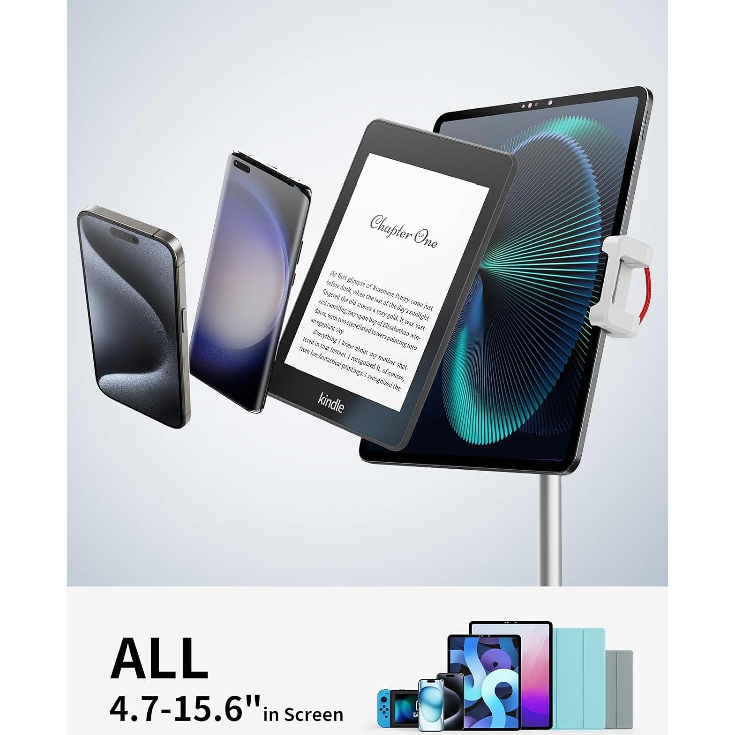 Soporte Ajustable para Tableta SAIJI S3E-S, Aluminio Plata