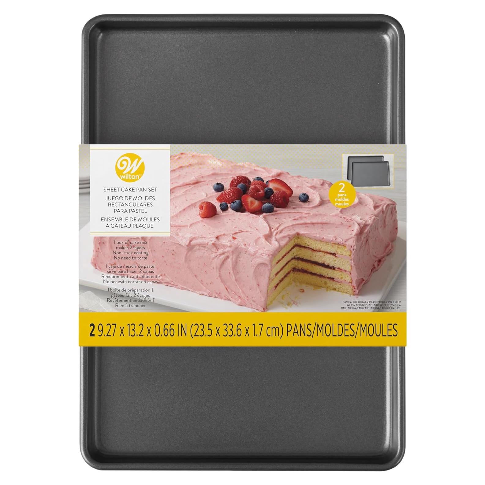 Set de 2 Moldes Rectangulares Antiadhesivos Wilton 23x33 cm