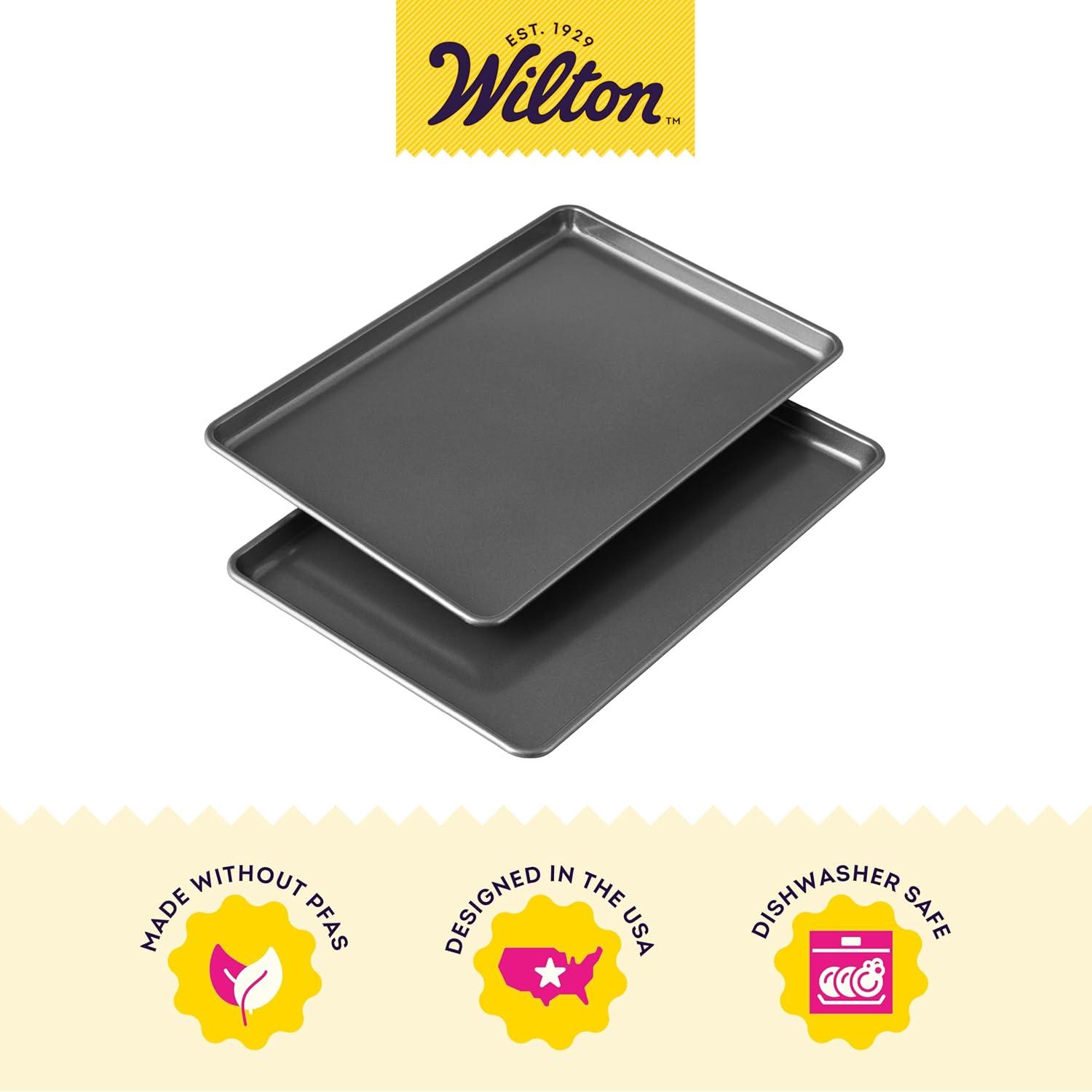 Set de 2 Moldes Rectangulares Antiadhesivos Wilton 23x33 cm