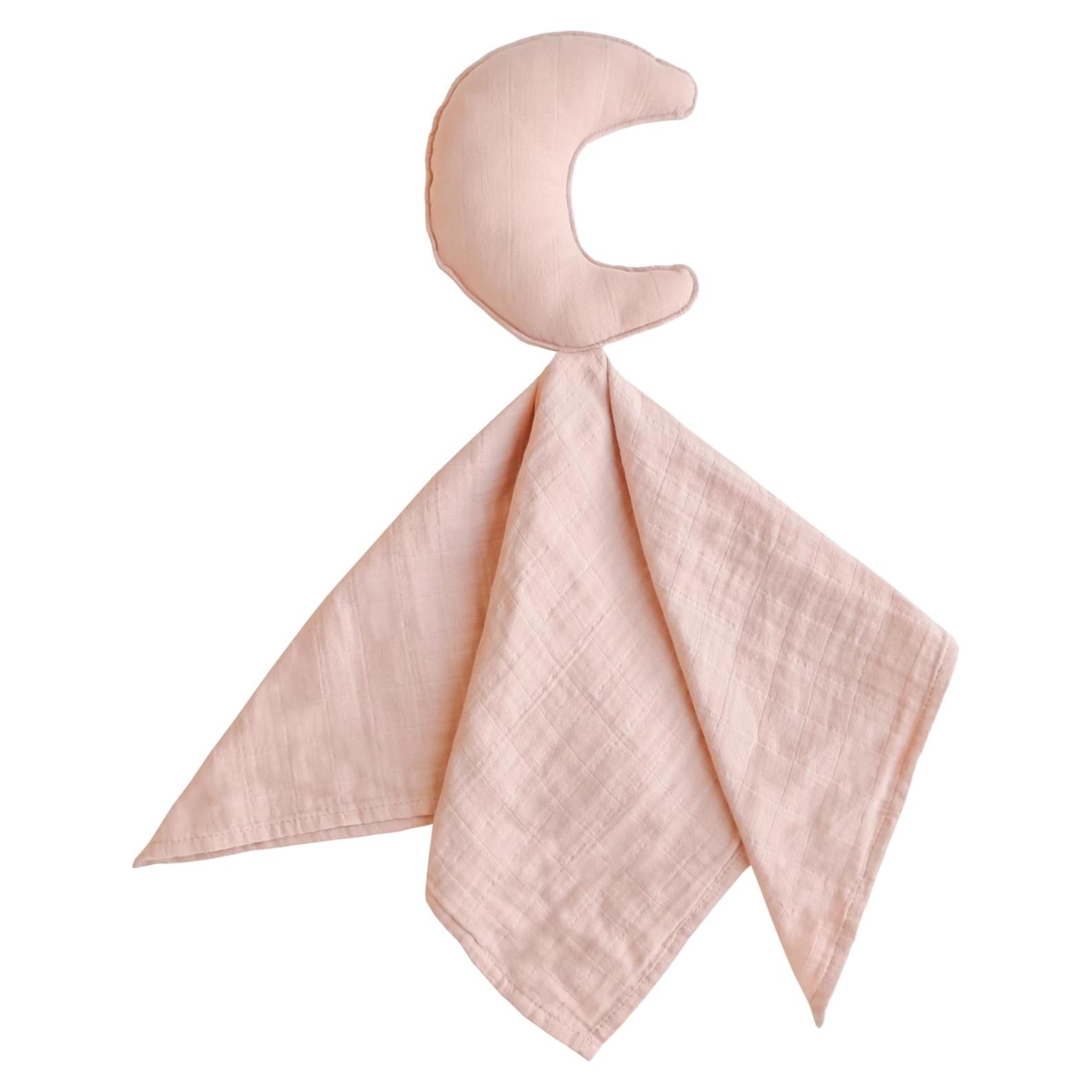 Manta de Seguridad para Bebé Mushie Luna Rosa 100% Algodón Orgánico