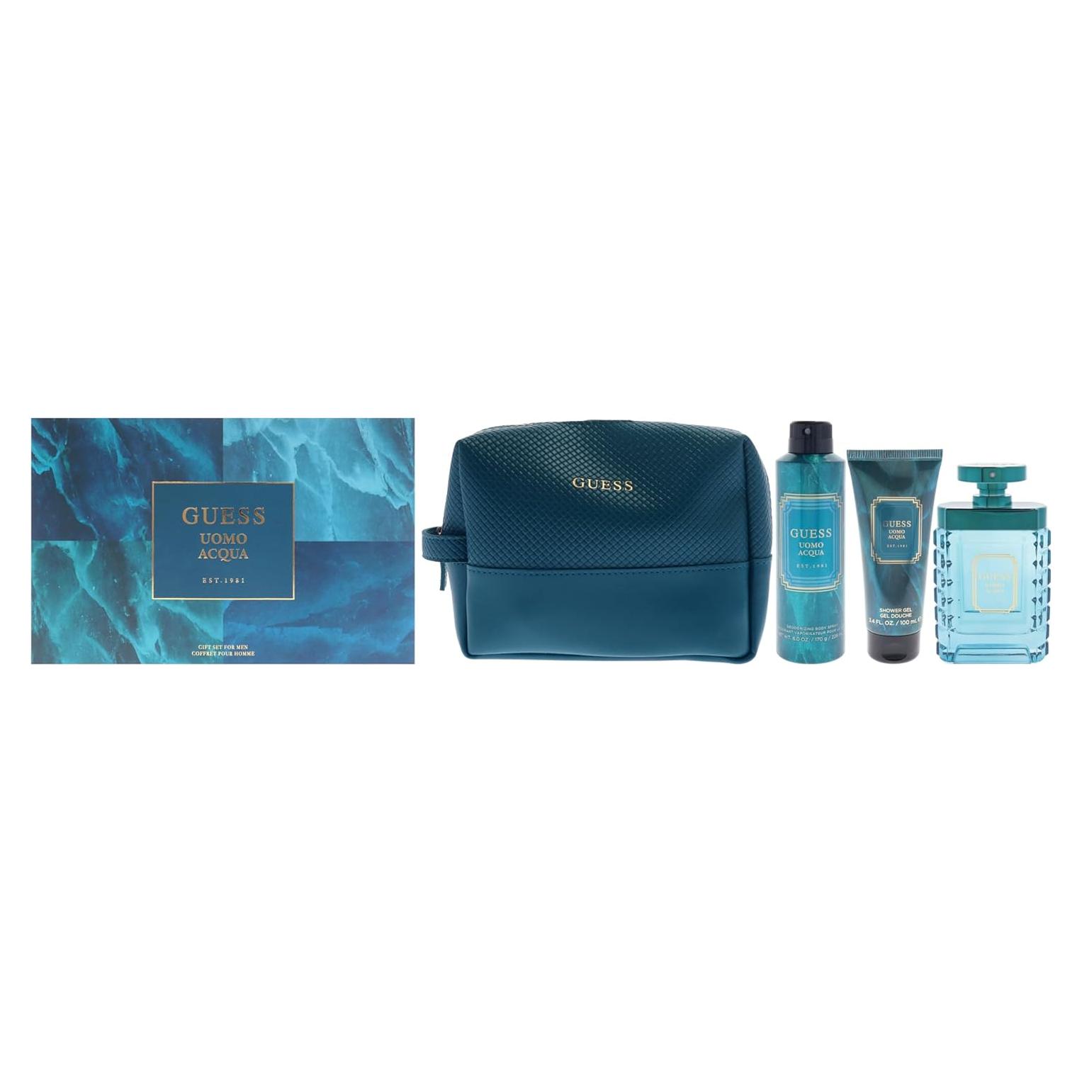Set de Regalo Guess Uomo Acqua para Hombres 4 Piezas