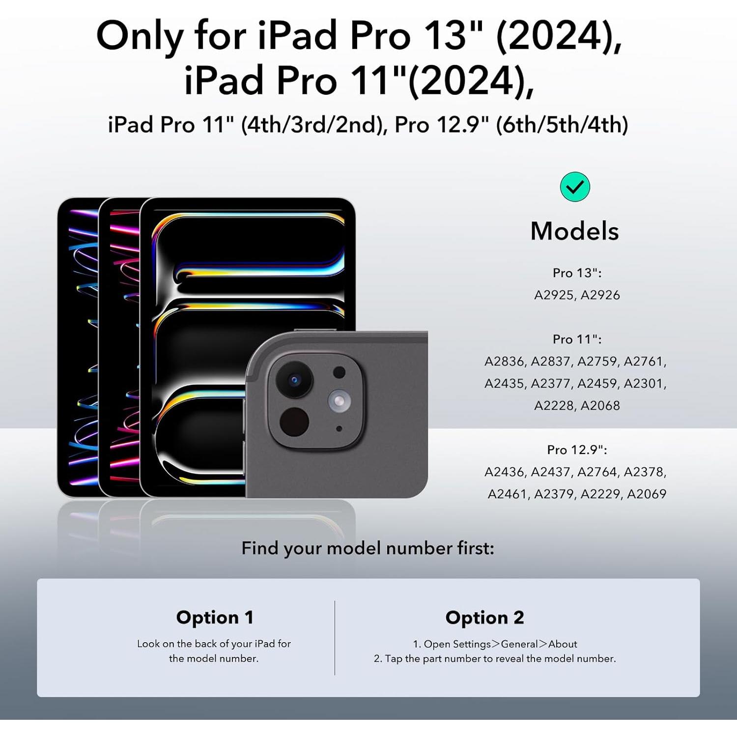 Protector de Lente ESR para iPad Pro 11/12.9 2020-2024