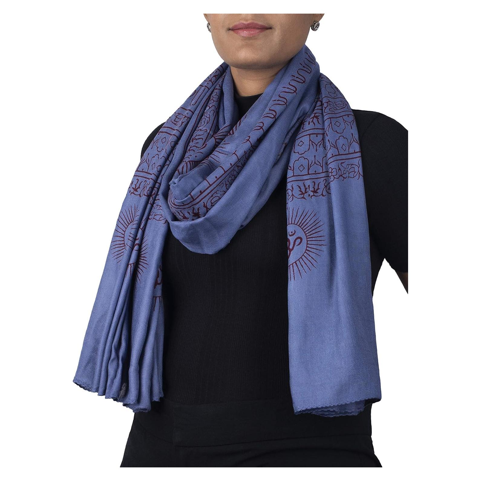 Chal de Meditación Yoga Ram Nami Grande OM 101.6x185.4 cm