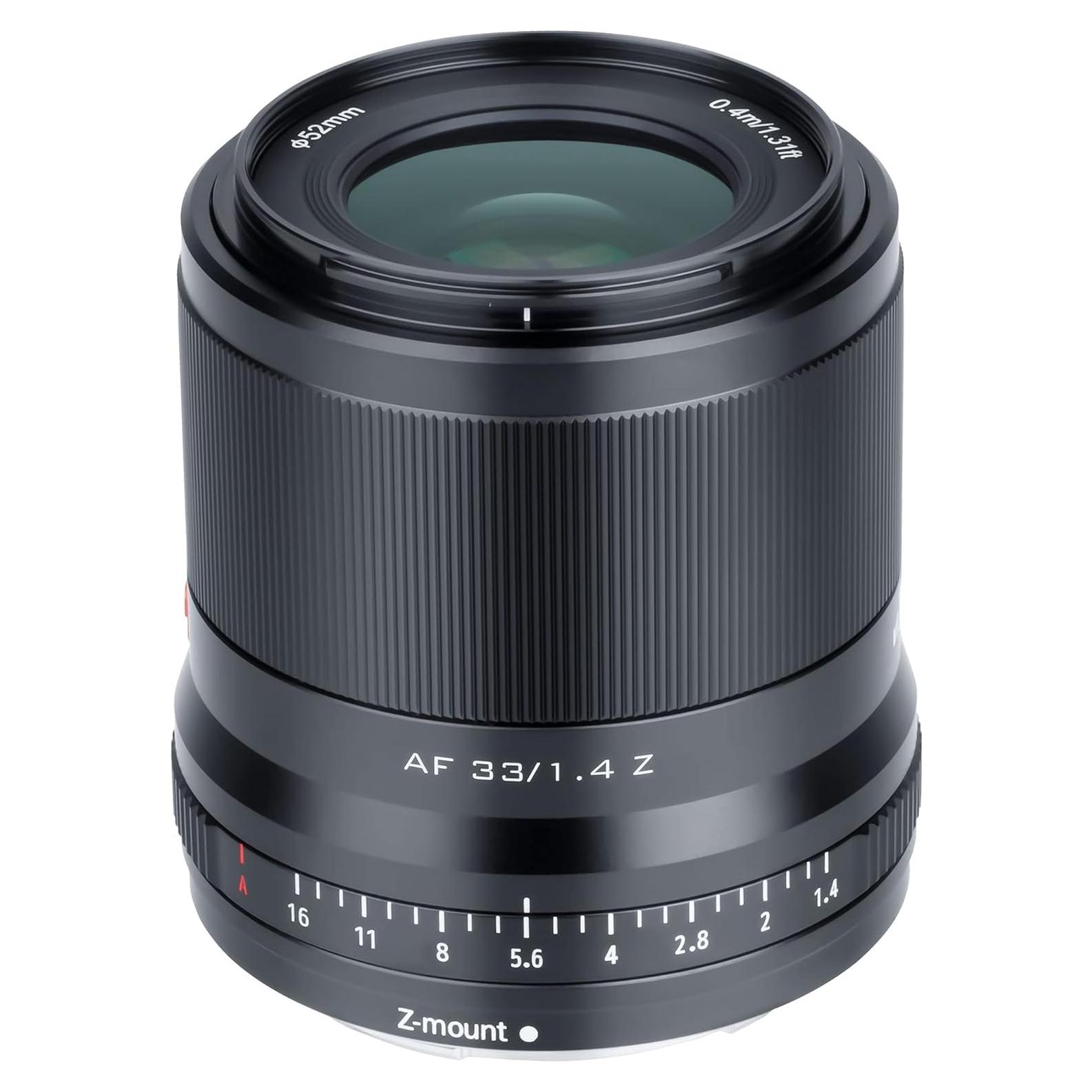 Lente Prime VILTROX 33mm F1.4 Z para Nikon Z APS-C