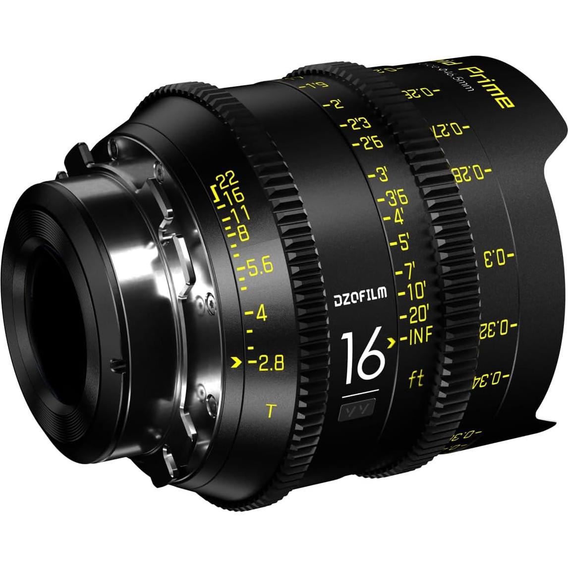 Lente de cine DZOFILM Vespid Prime 16mm T2.8 montura PL/EF