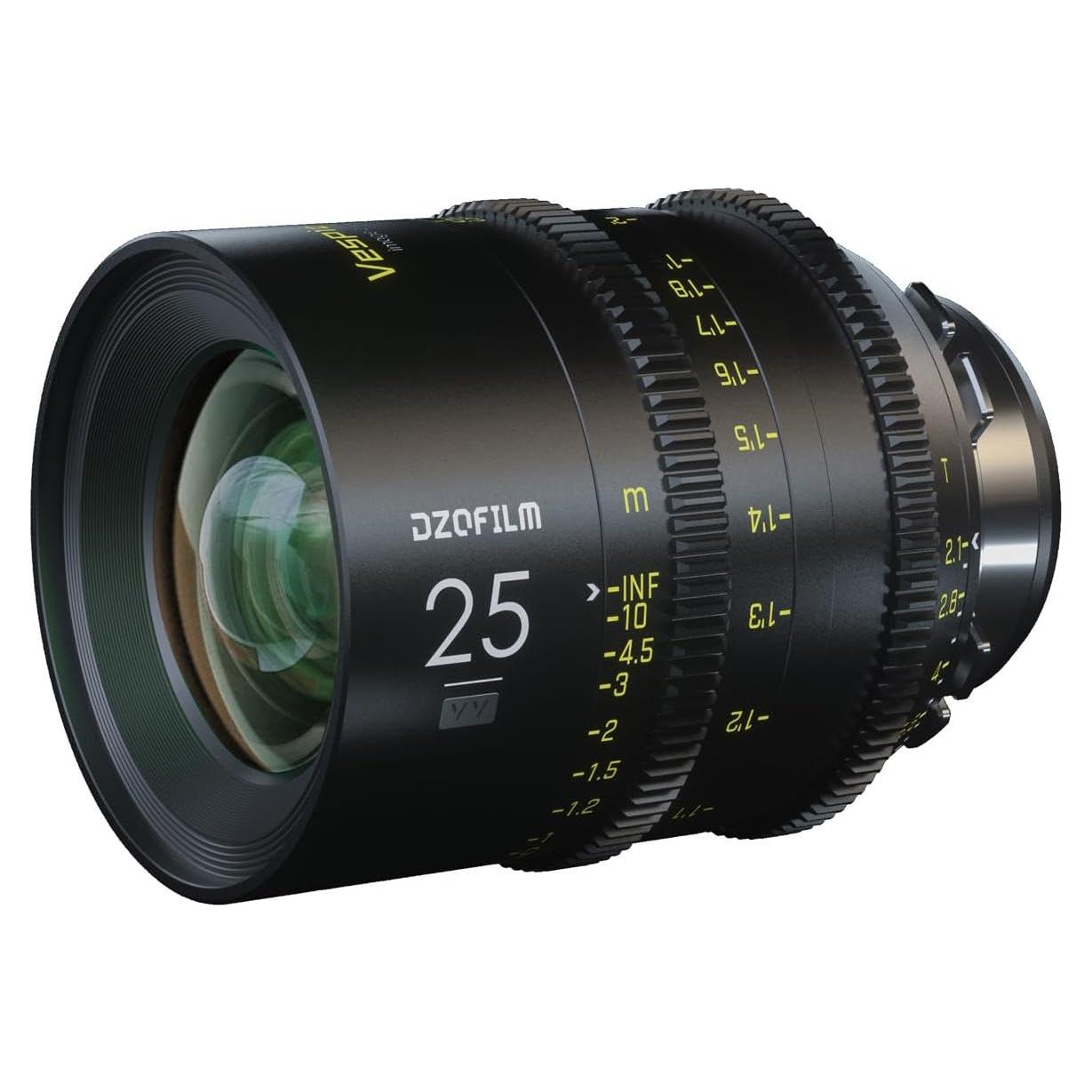 Lente de cine DZOFilm Vespid Prime 25mm T2.1 PL - 1.57 kg