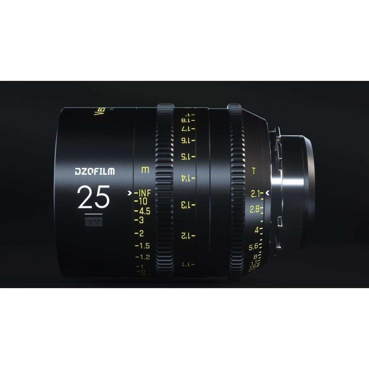 Lente de cine DZOFilm Vespid Prime 25mm T2.1 PL - 1.57 kg