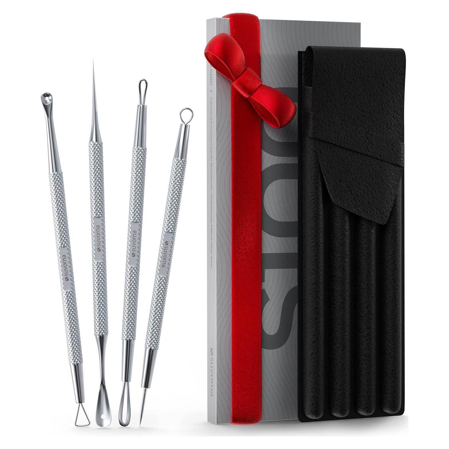 Kit de Herramientas Suvorna para Exprimir Espinillas 4 en 1