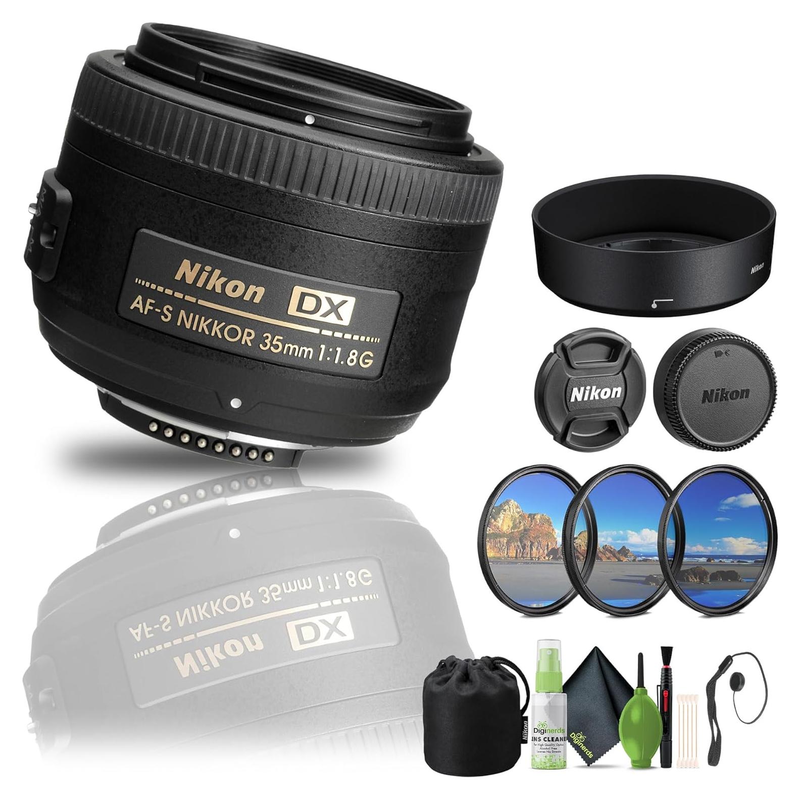 Lente Nikon AF-S DX NIKKOR 35mm f/1.8G + Kit de Filtros